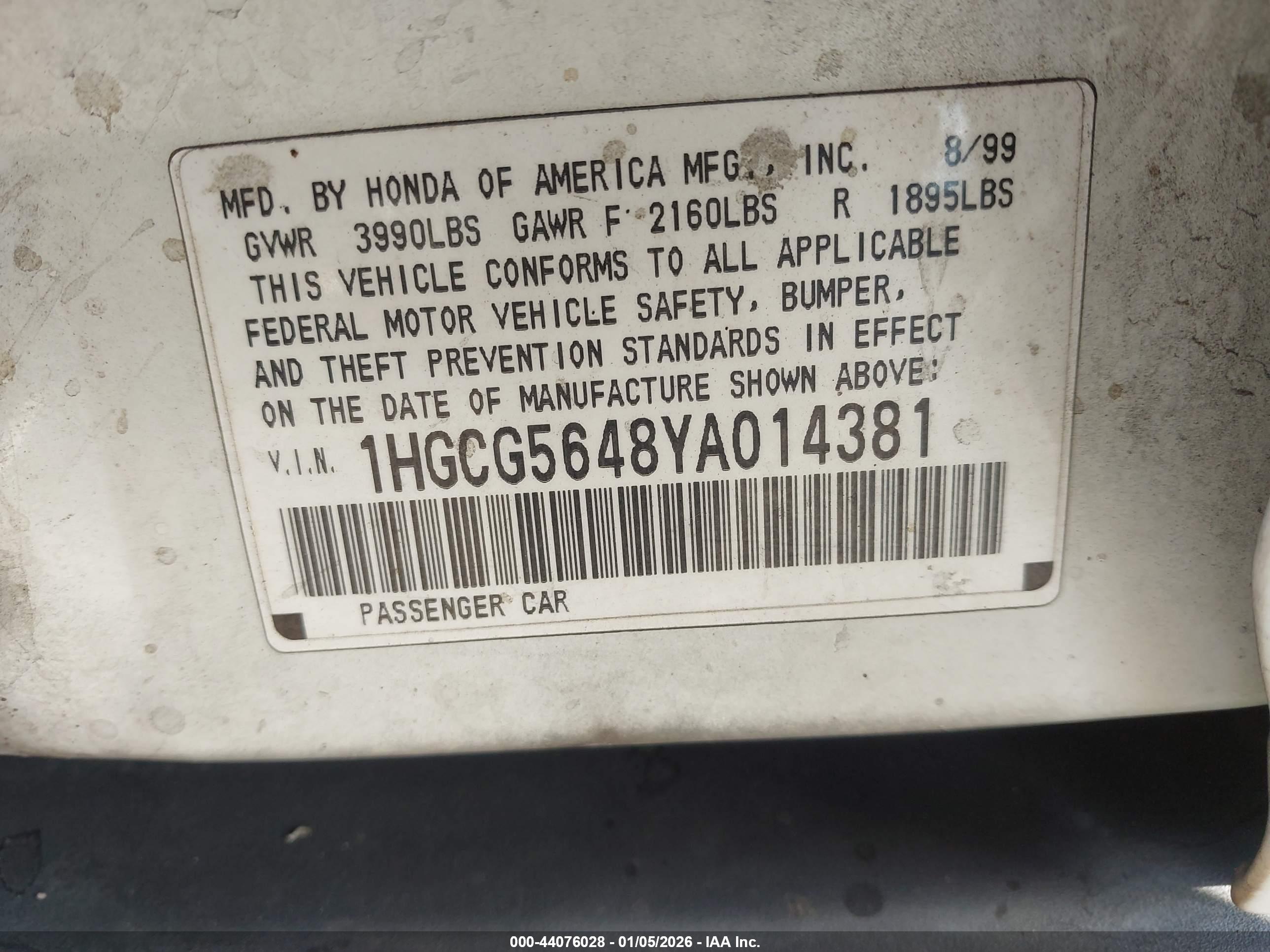HONDA ACCORD image 9