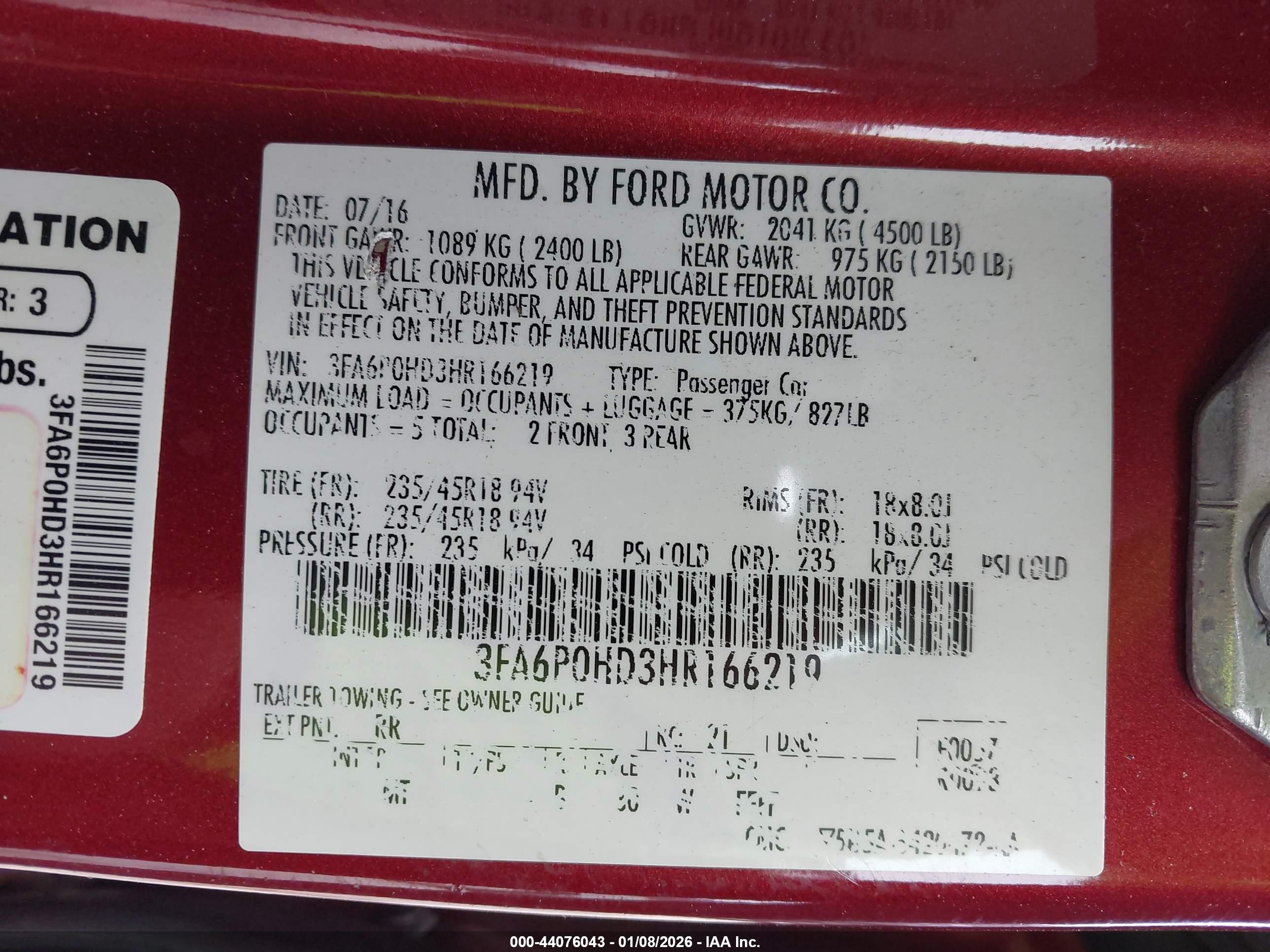 FORD FUSION image 9
