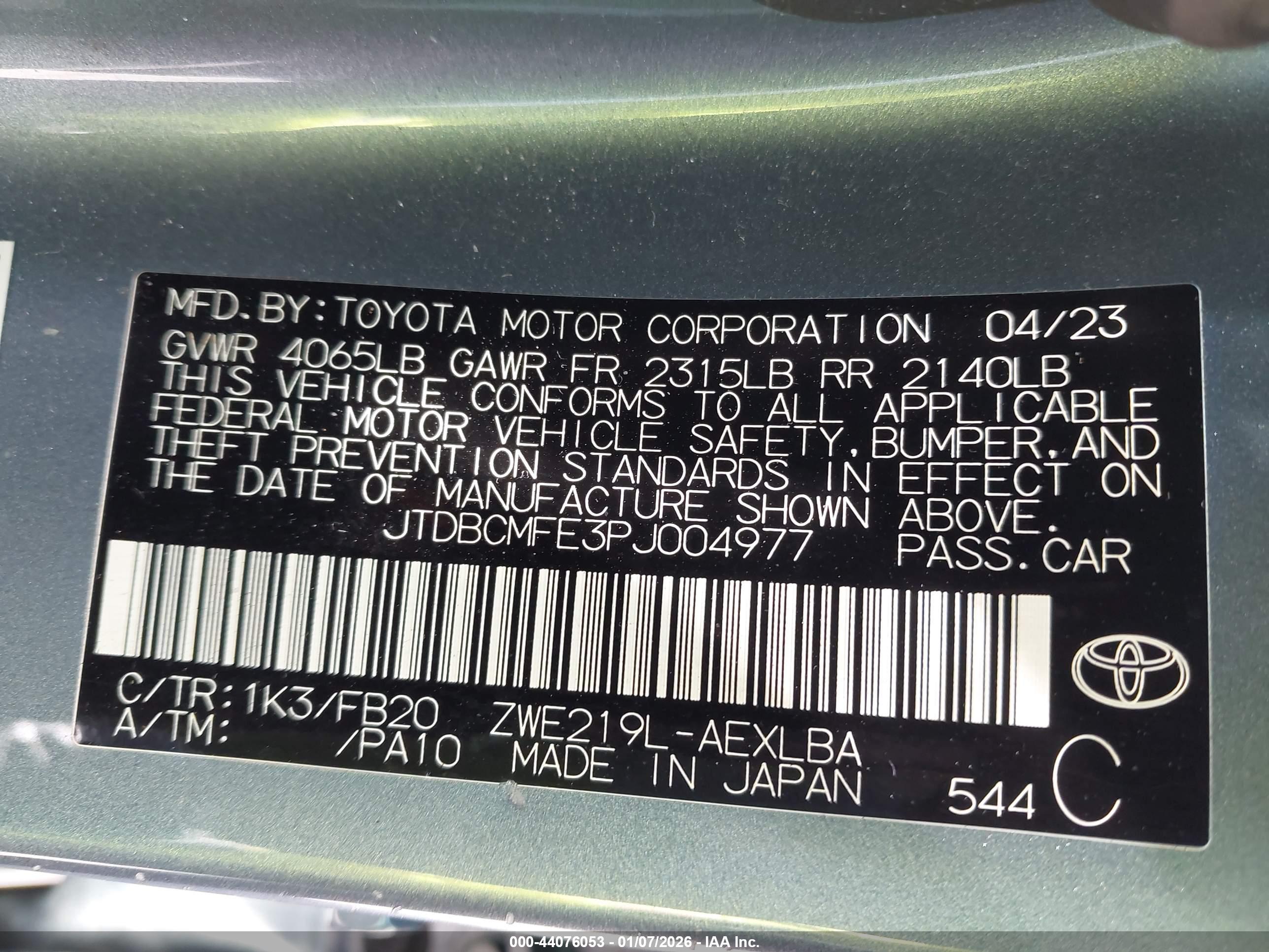 TOYOTA COROLLA image 9