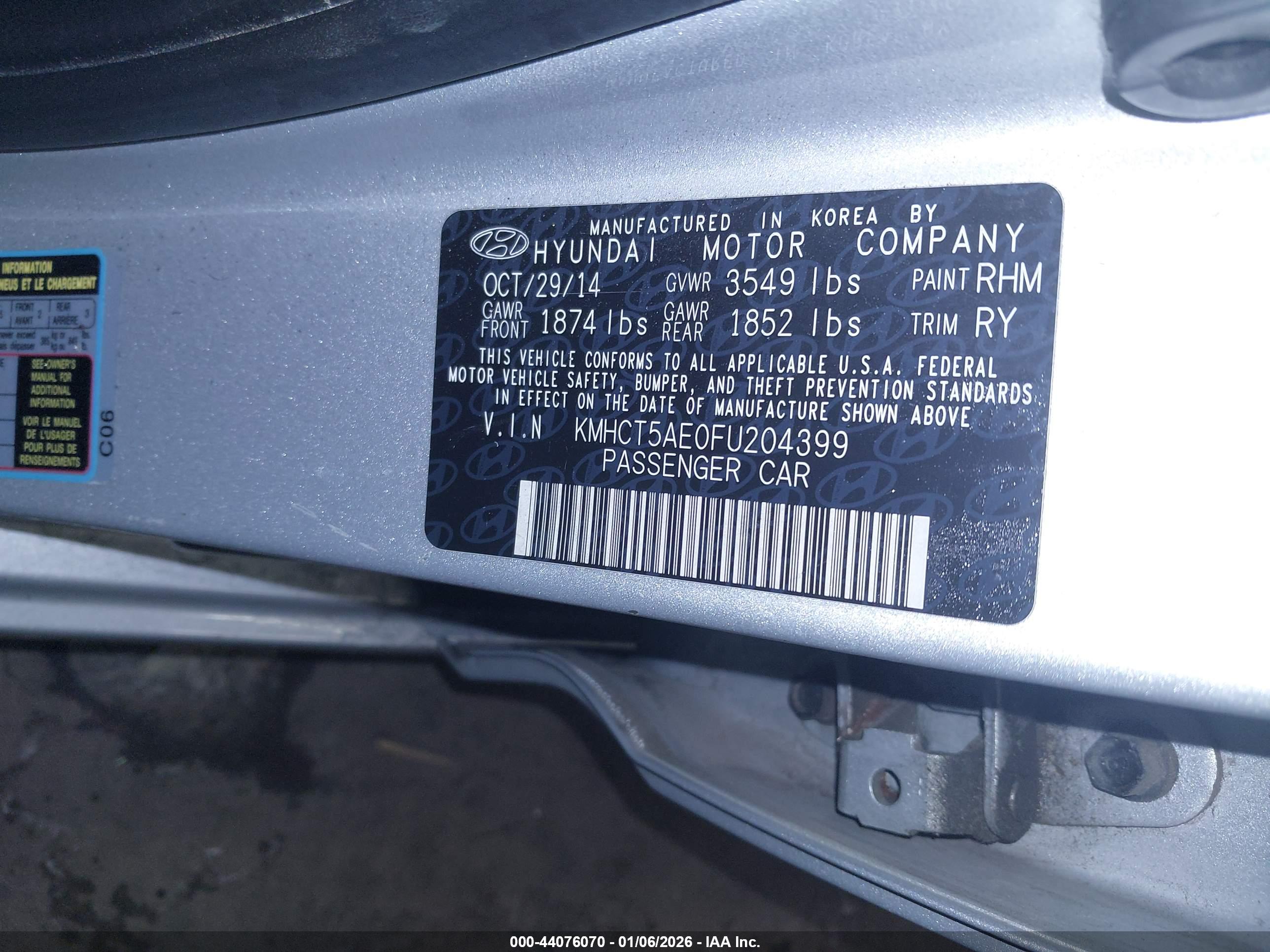 HYUNDAI ACCENT image 9