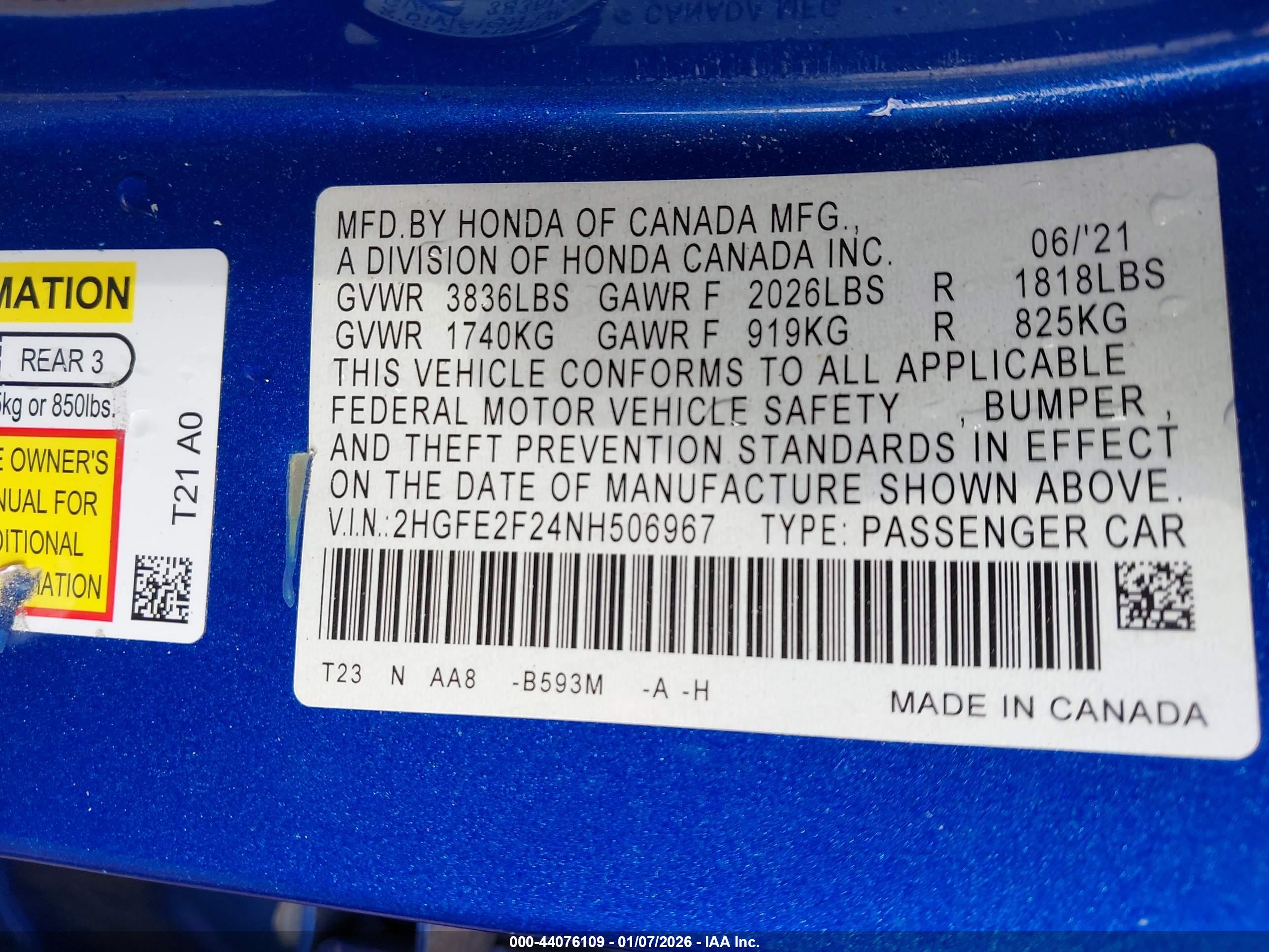 HONDA CIVIC image 9