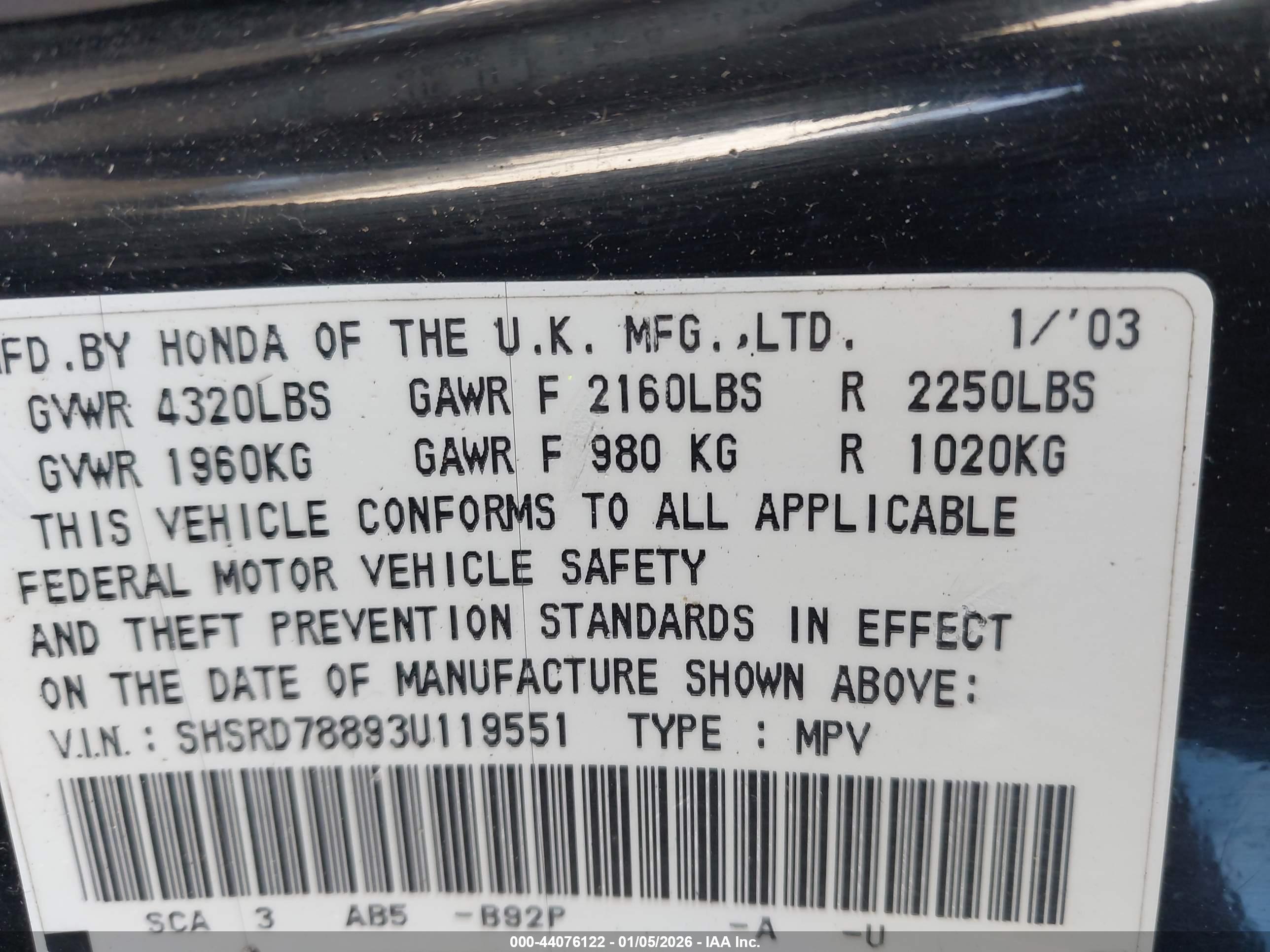 HONDA CR-V image 9