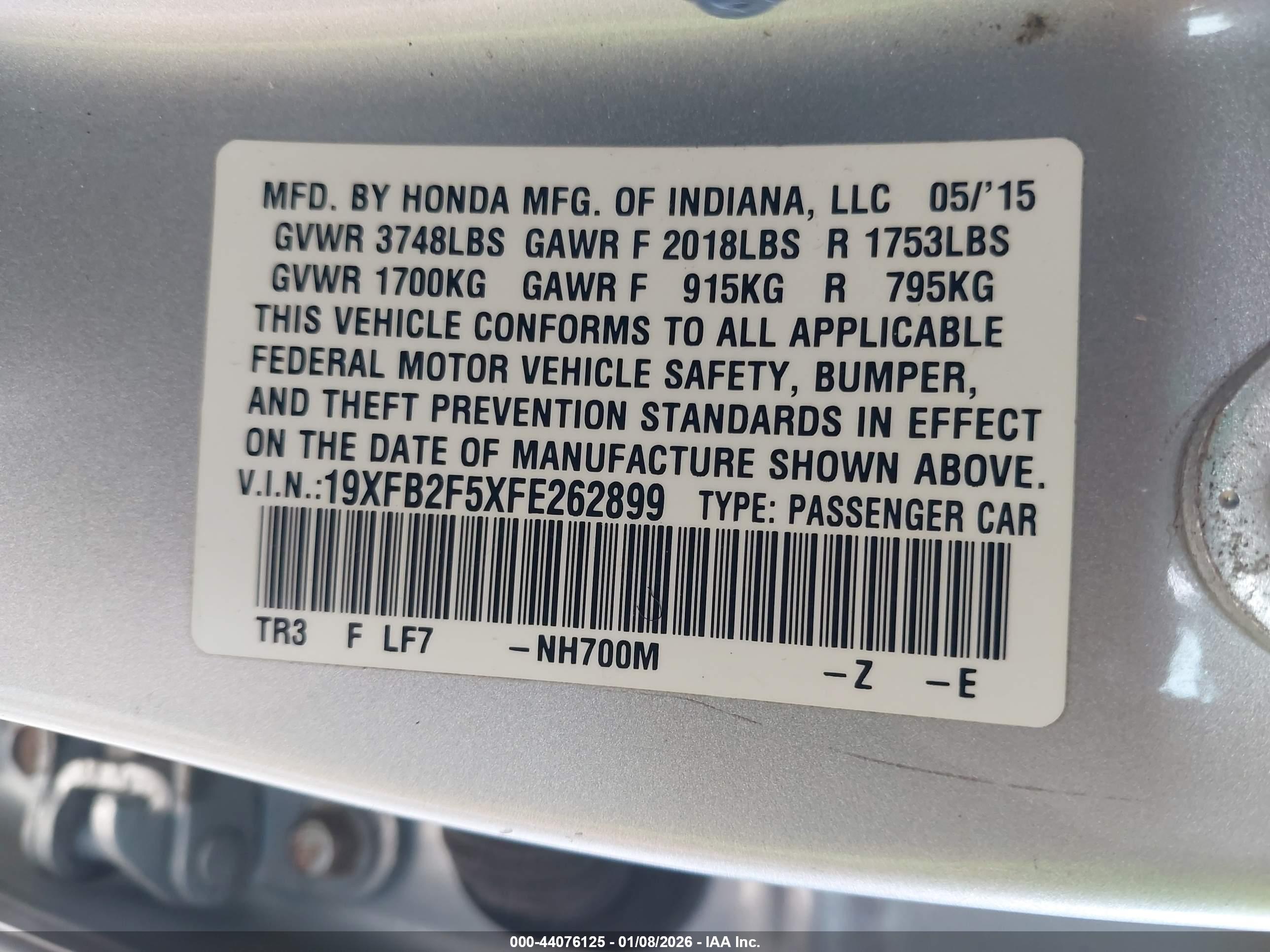 HONDA CIVIC image 9