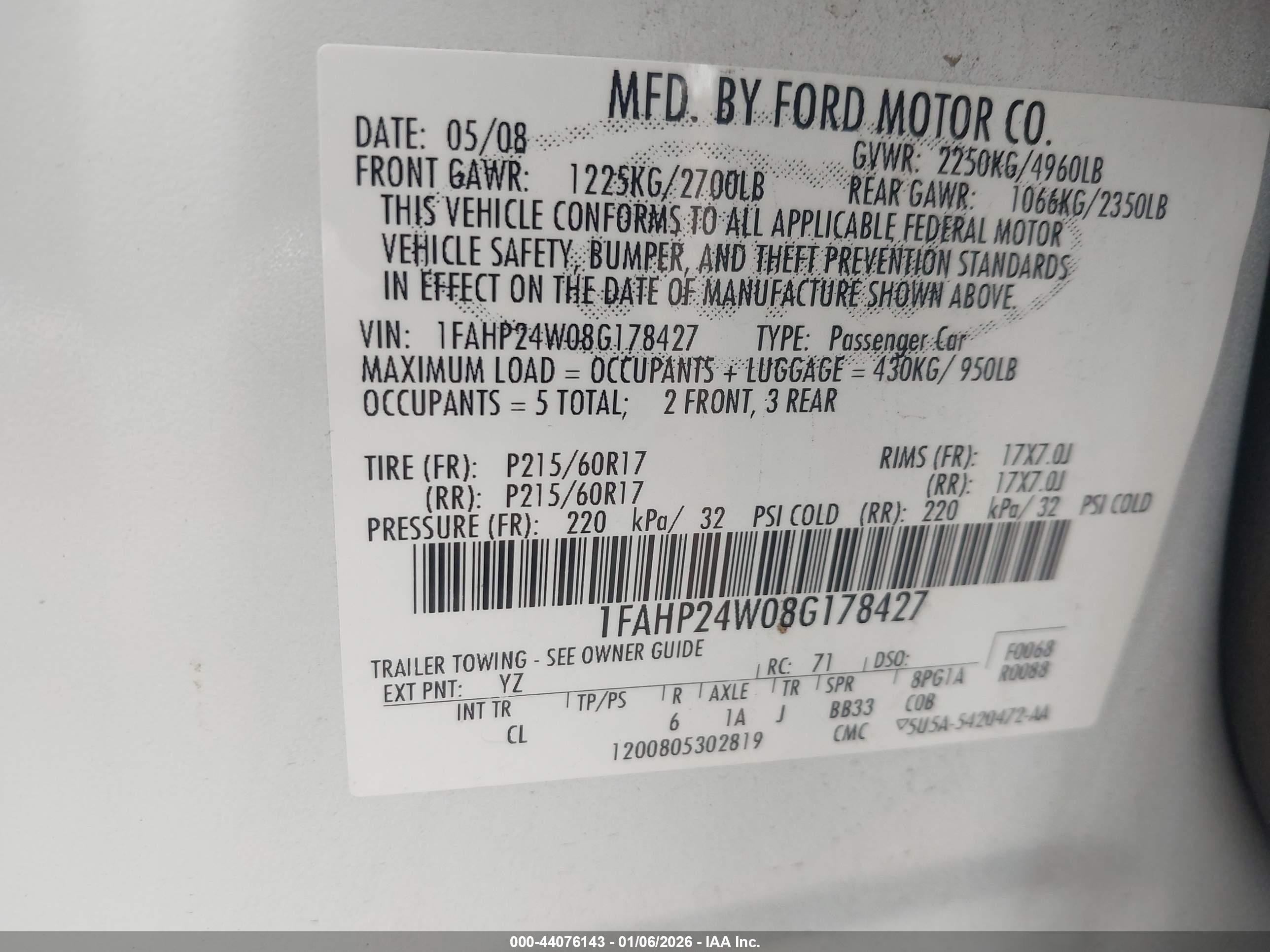 FORD TAURUS image 9