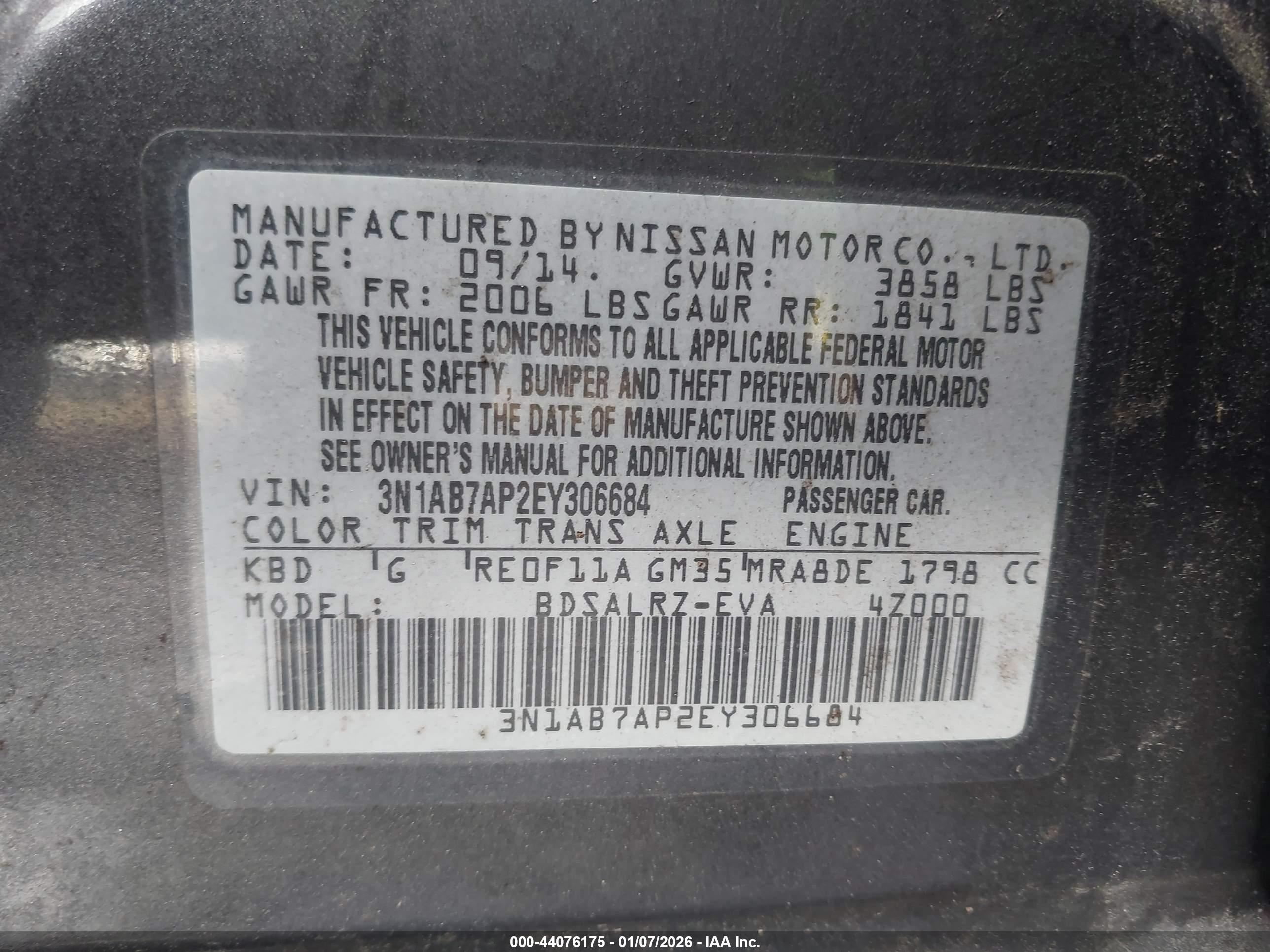 NISSAN SENTRA image 9