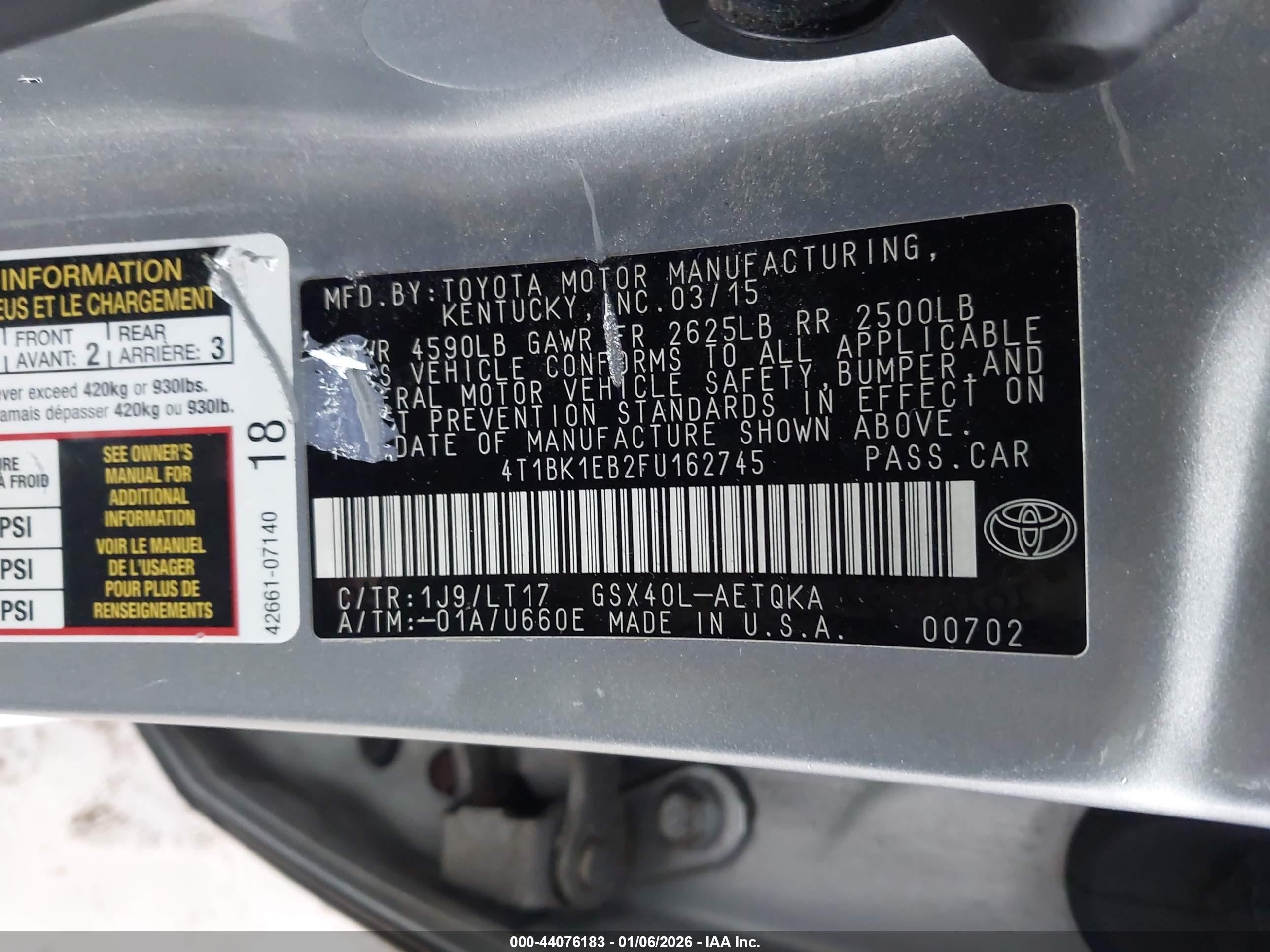 TOYOTA AVALON image 9