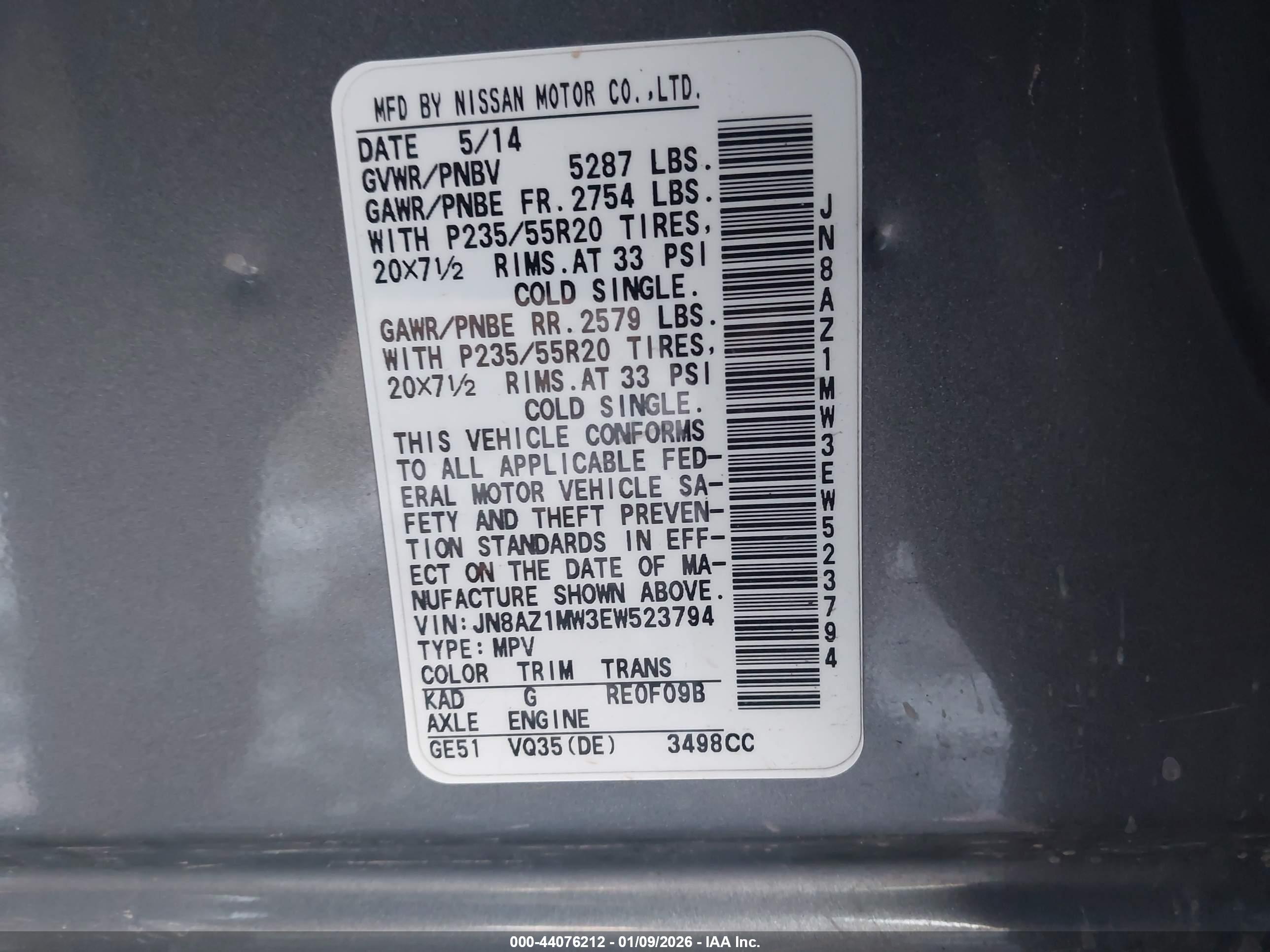 NISSAN MURANO image 9