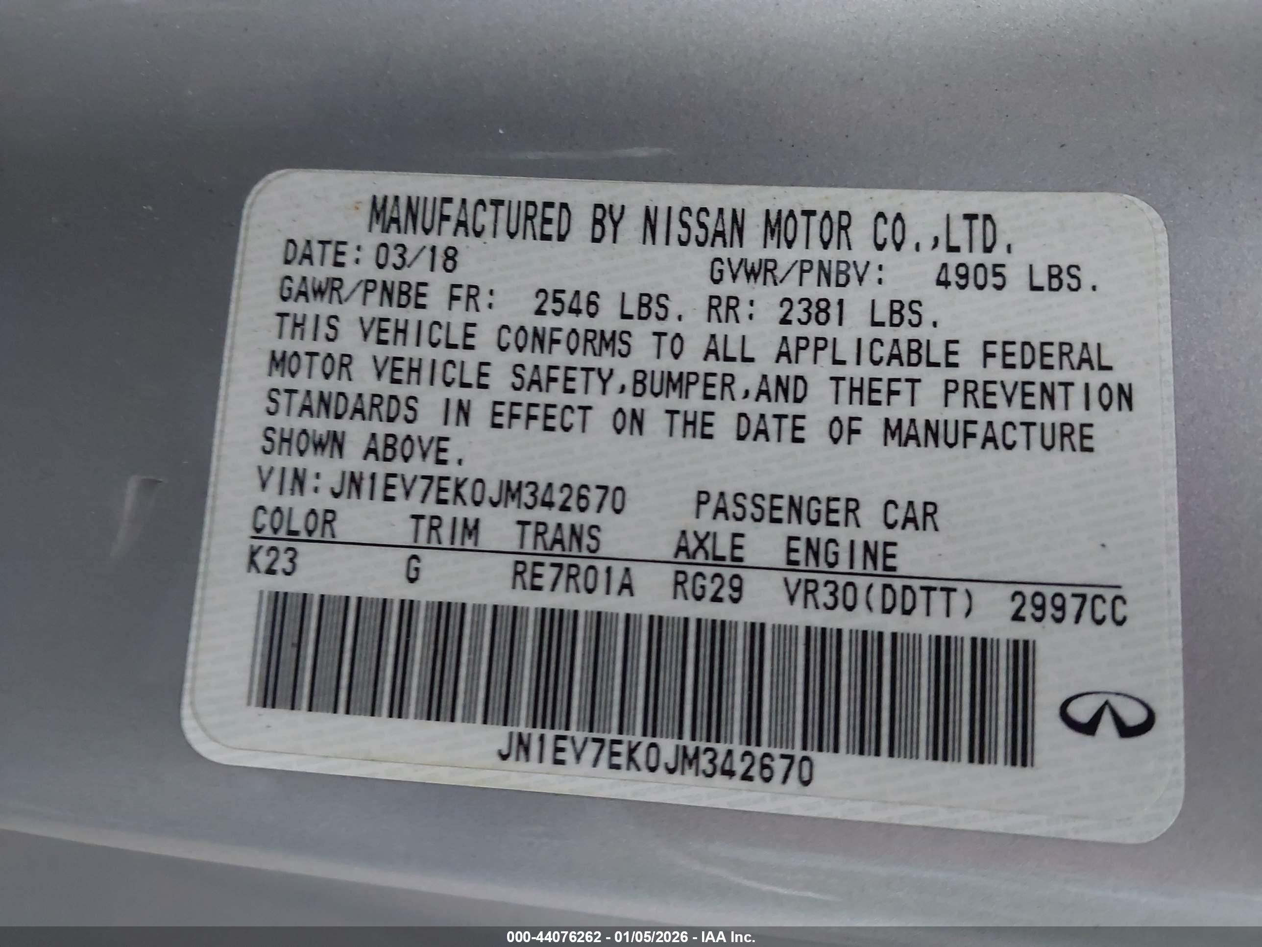 INFINITI Q60 image 9