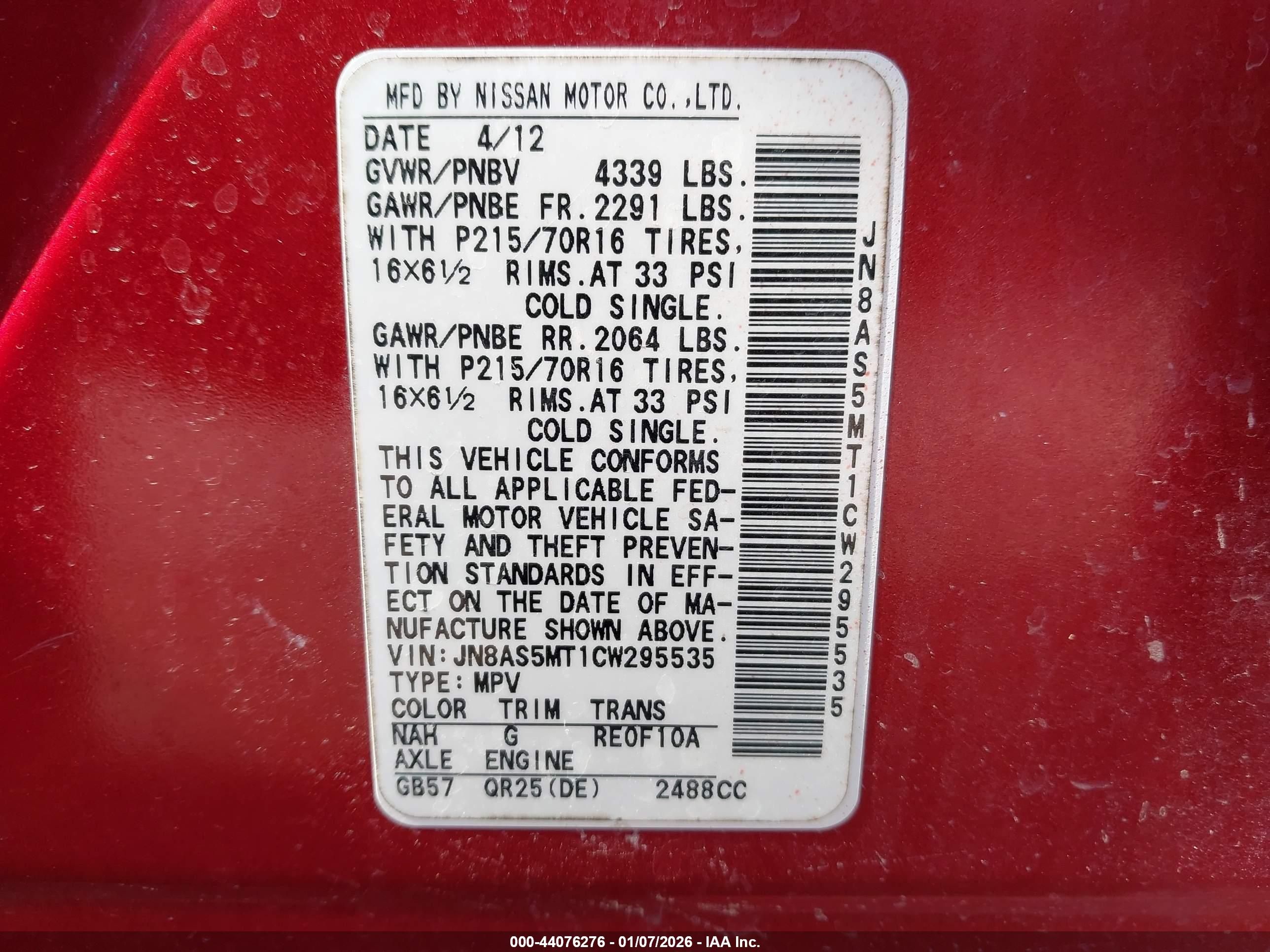 NISSAN ROGUE image 9