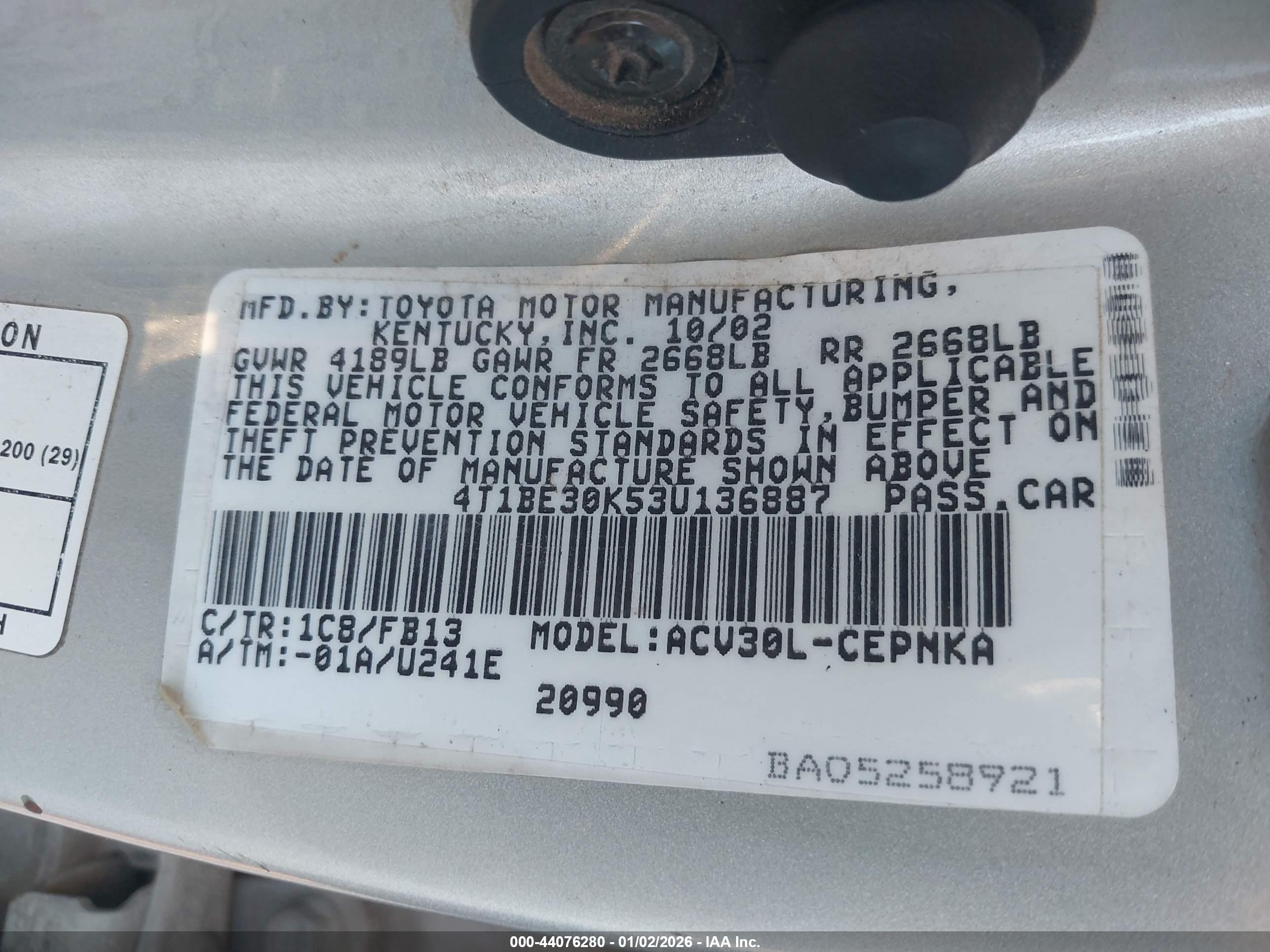 TOYOTA CAMRY image 9