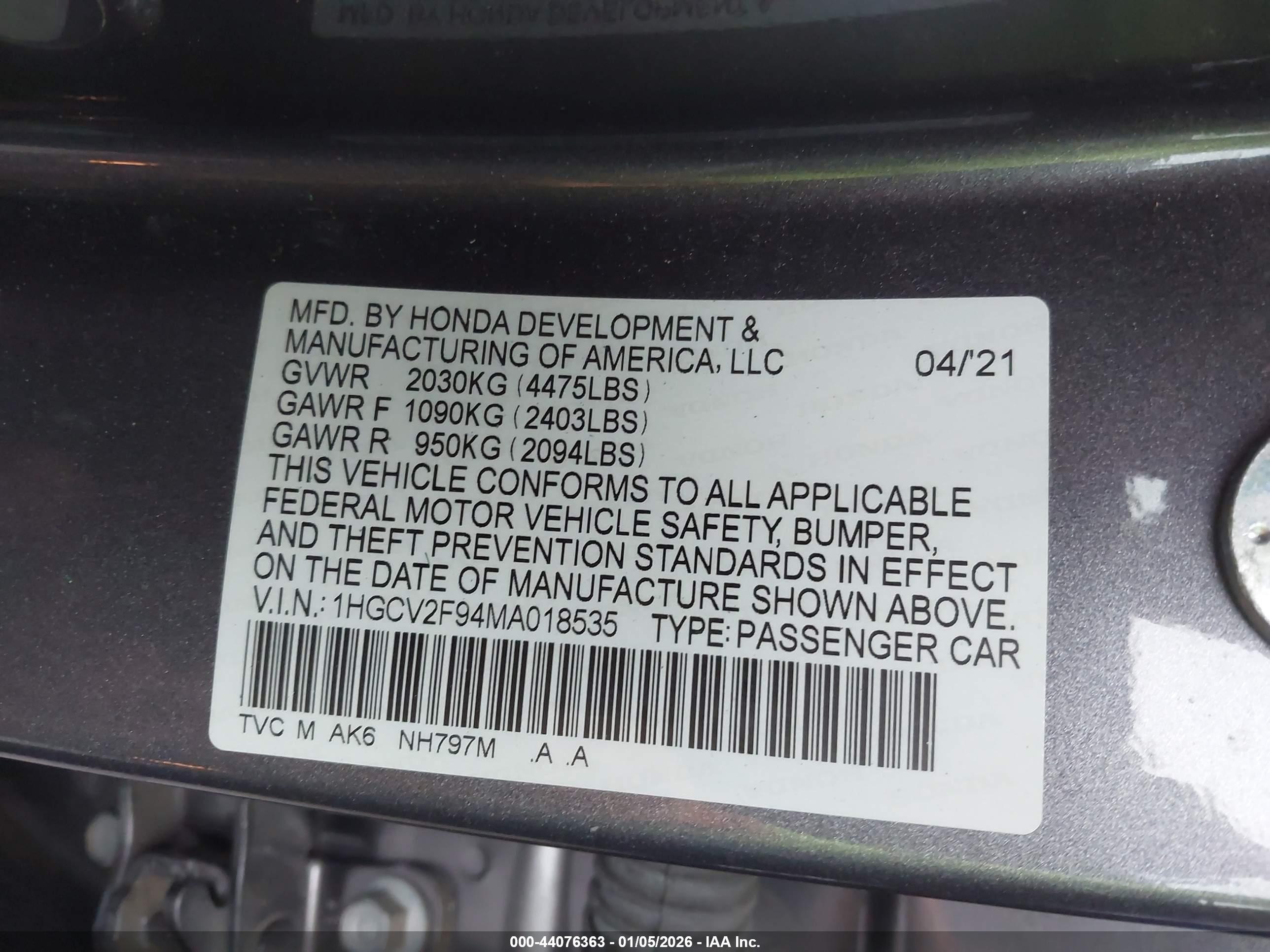 HONDA ACCORD image 9