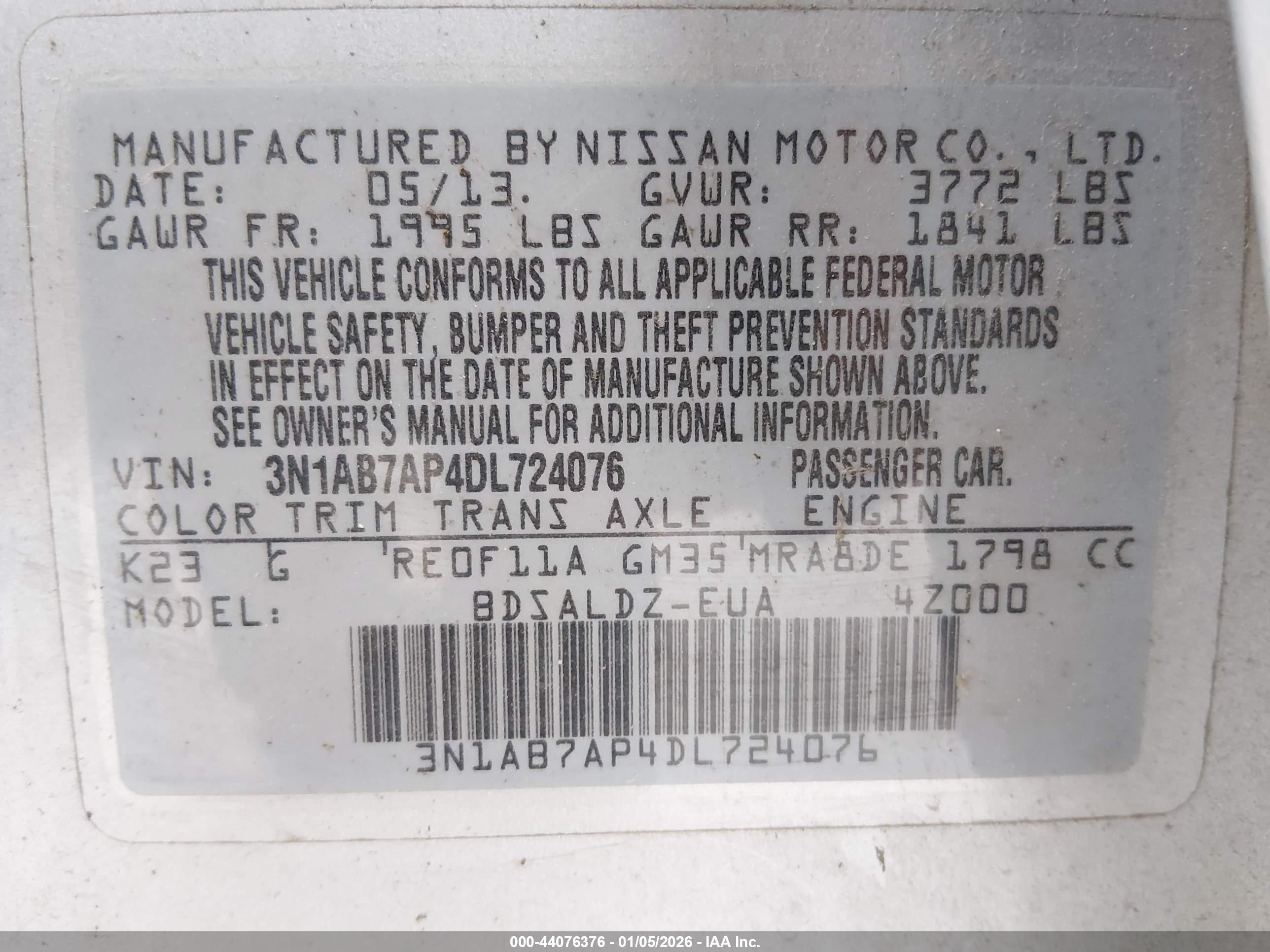 NISSAN SENTRA image 9