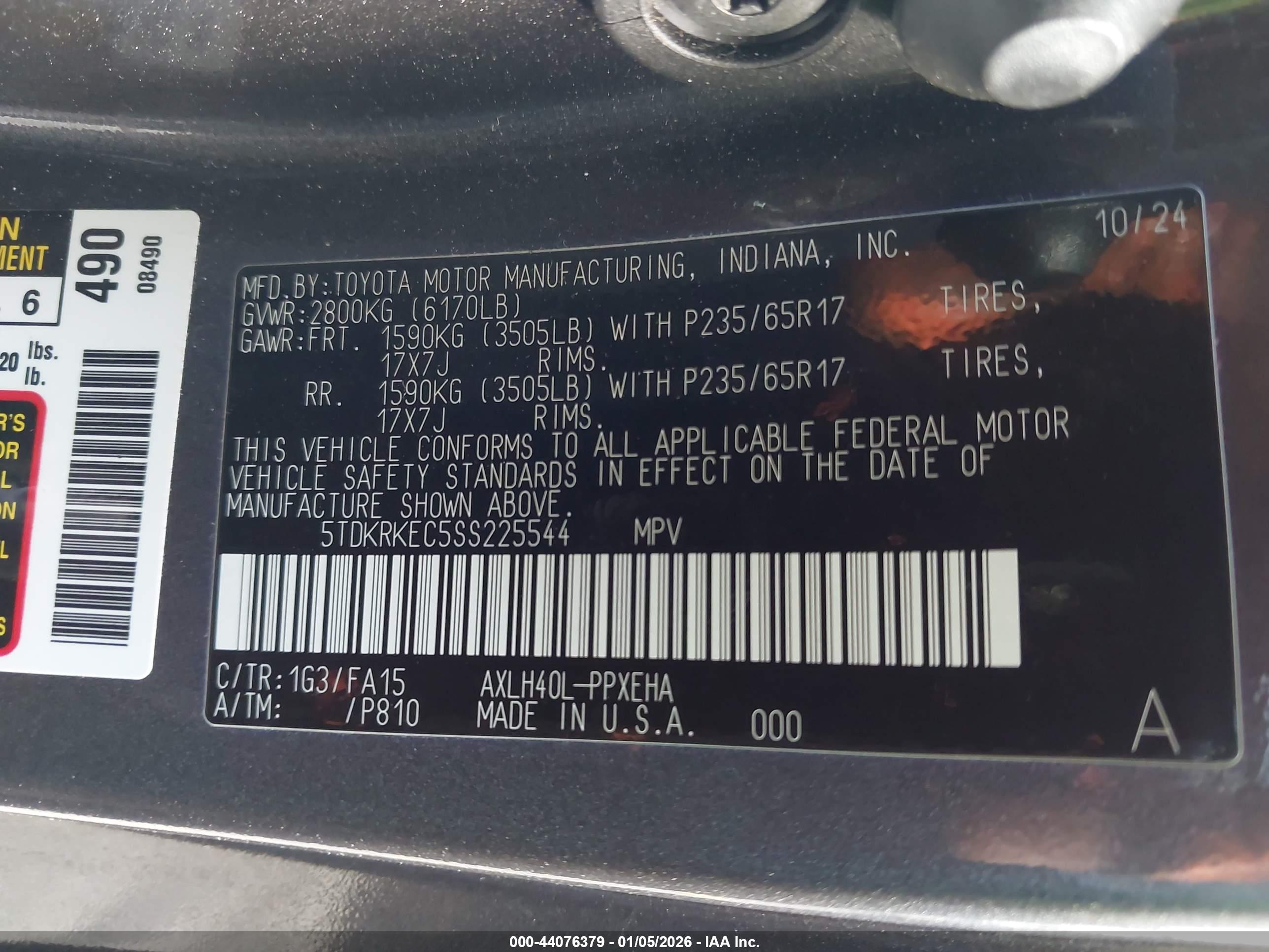 TOYOTA SIENNA image 9