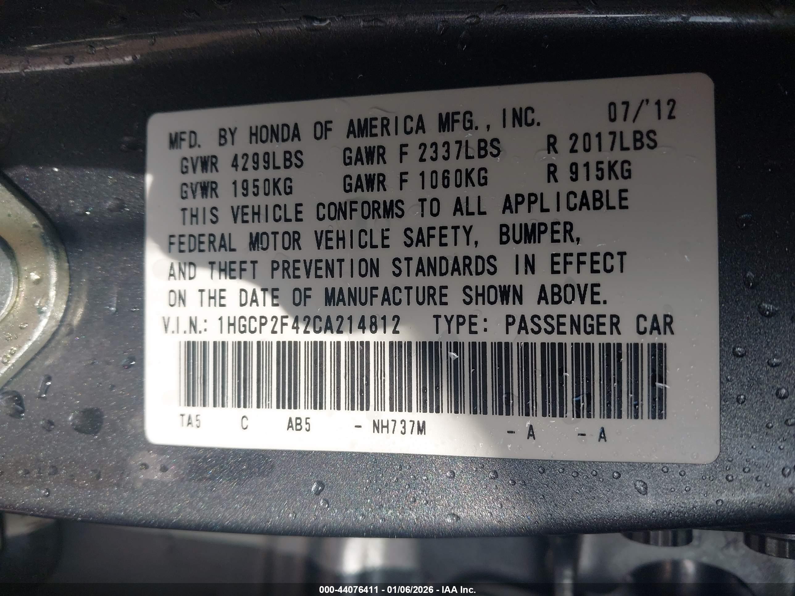 HONDA ACCORD image 9