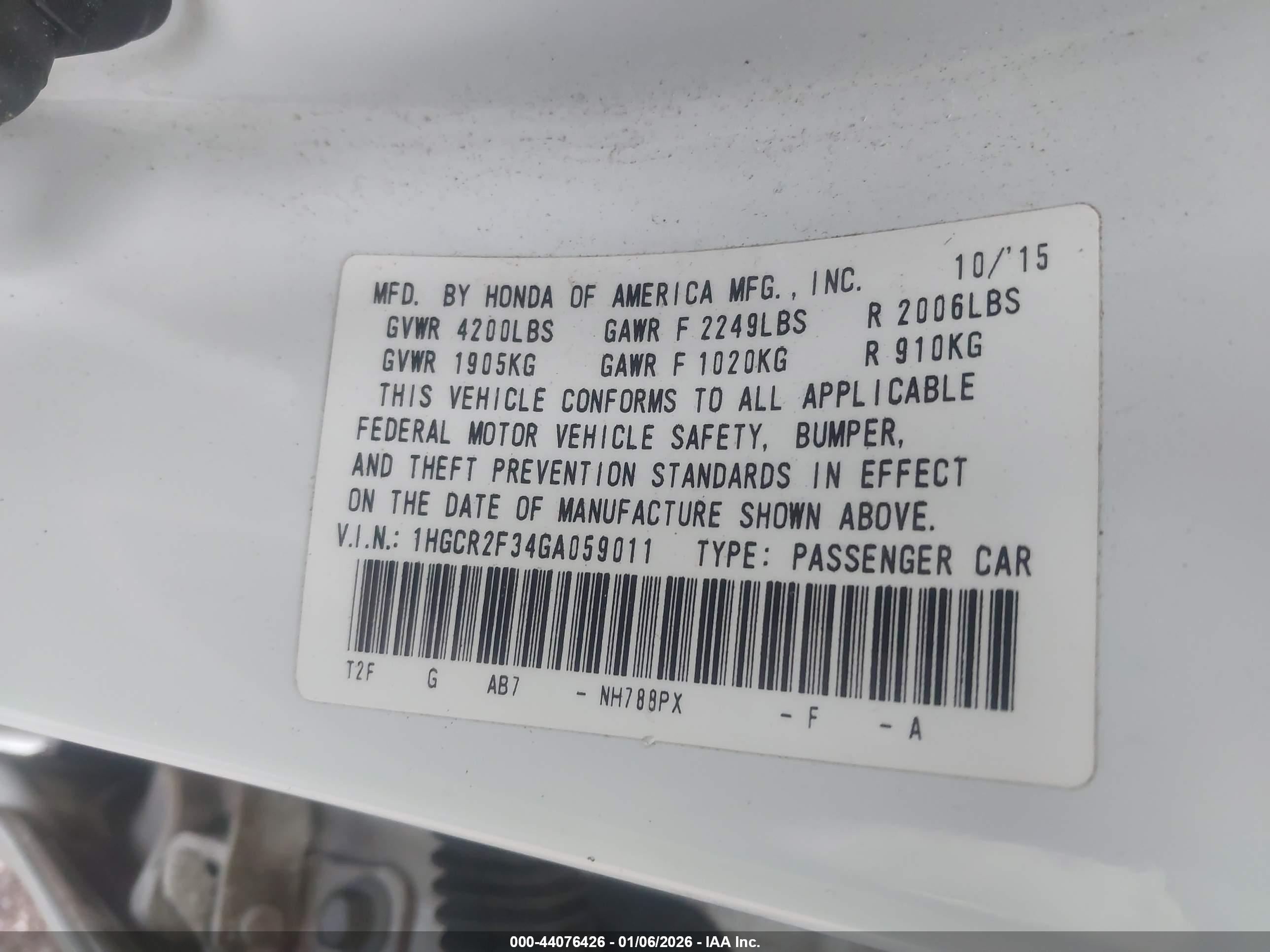 HONDA ACCORD image 9