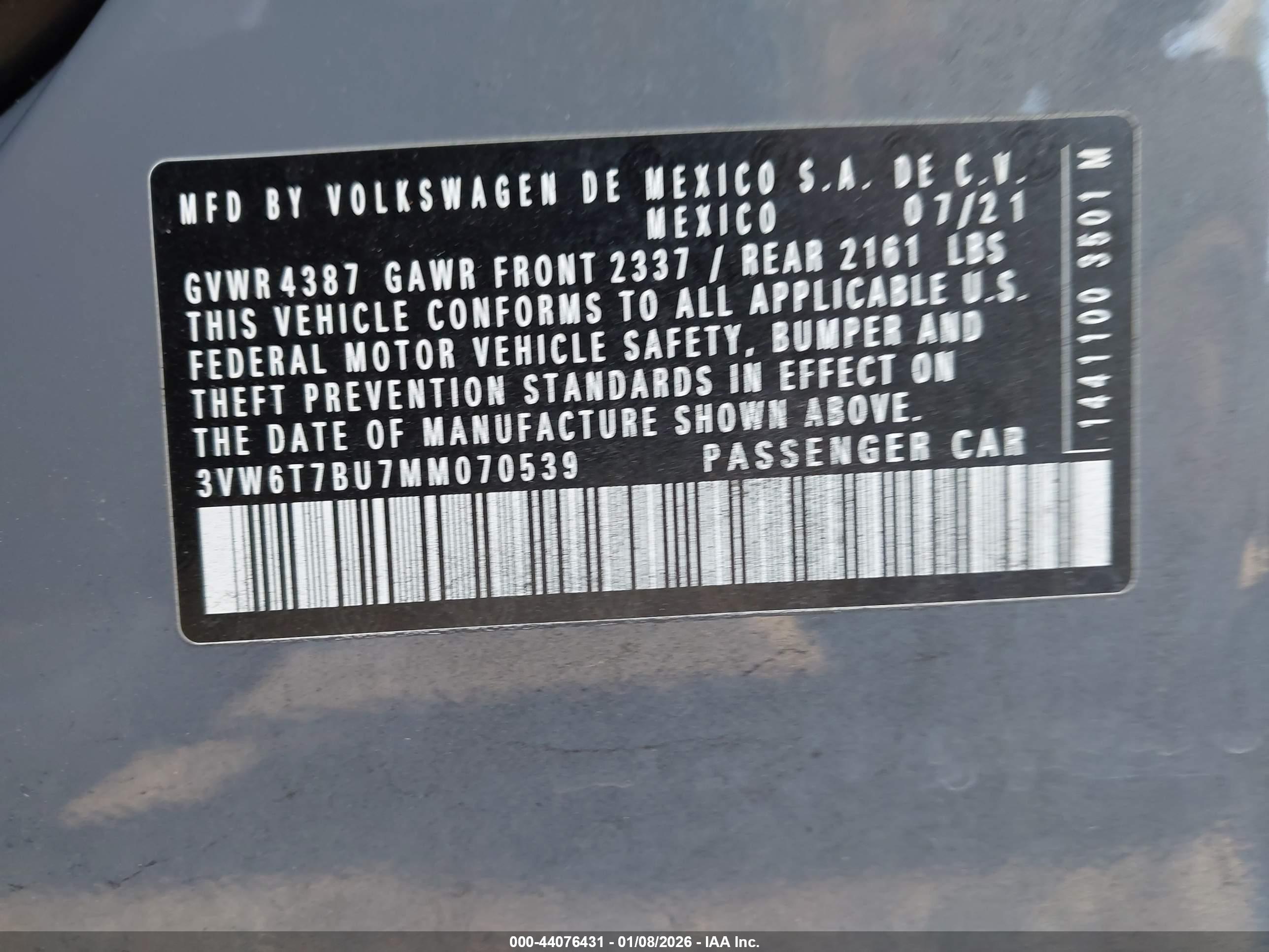 VOLKSWAGEN JETTA image 9