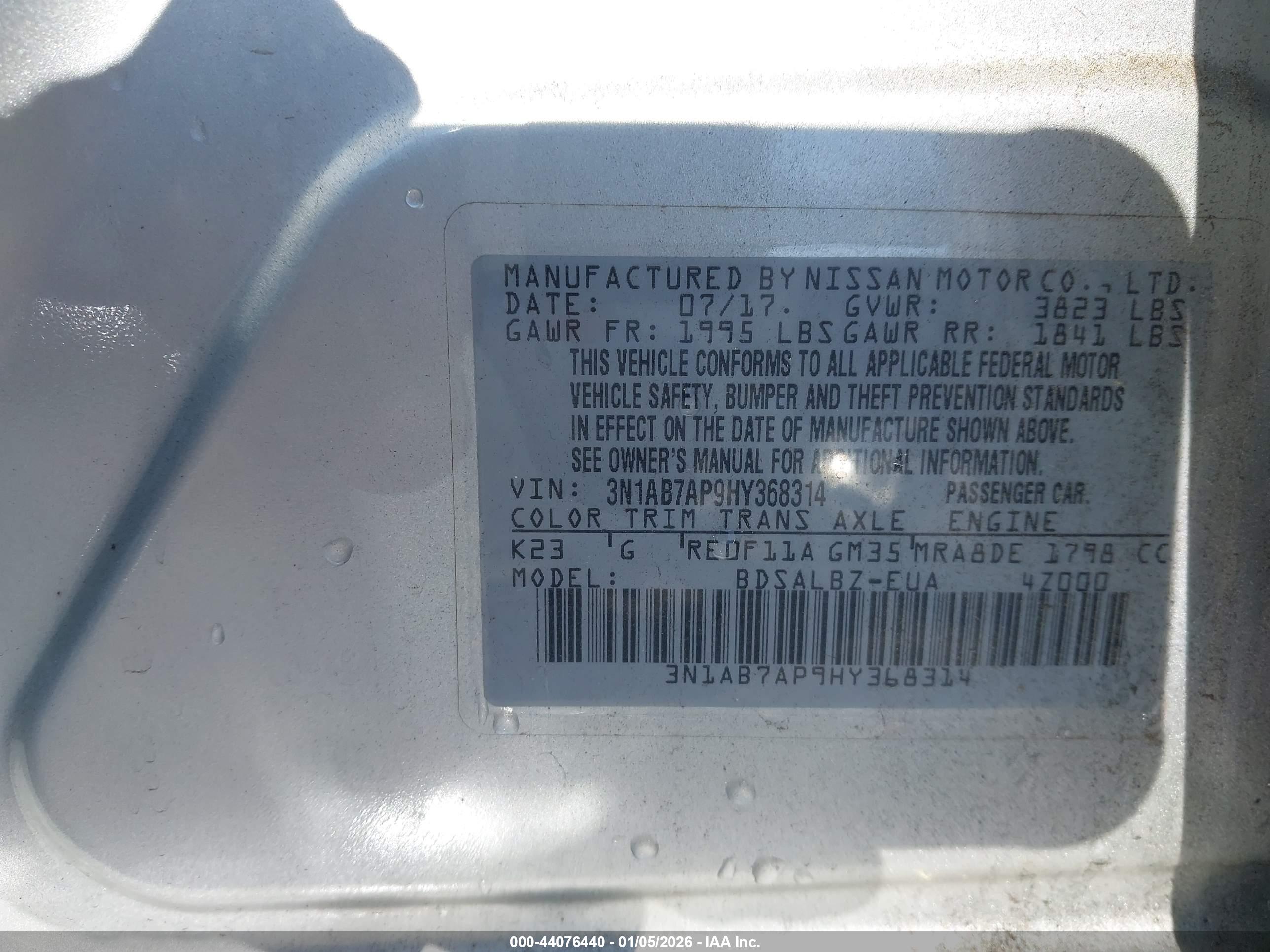 NISSAN SENTRA image 9