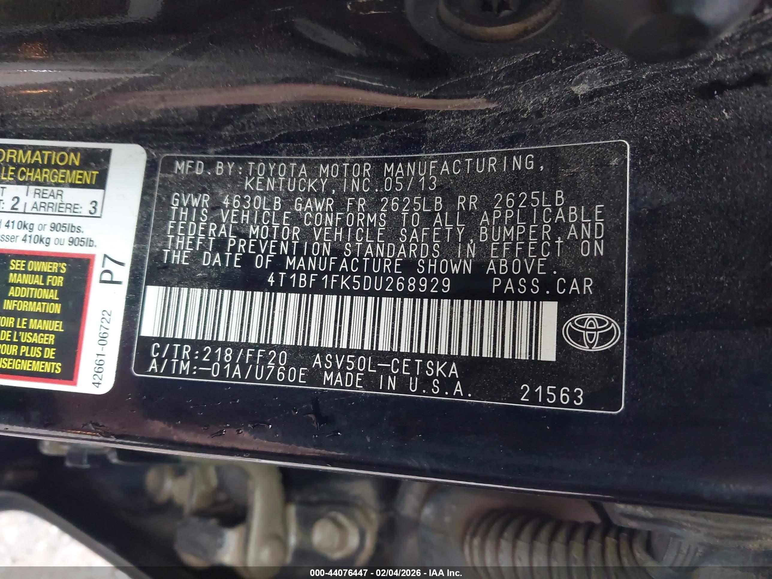 TOYOTA CAMRY image 9