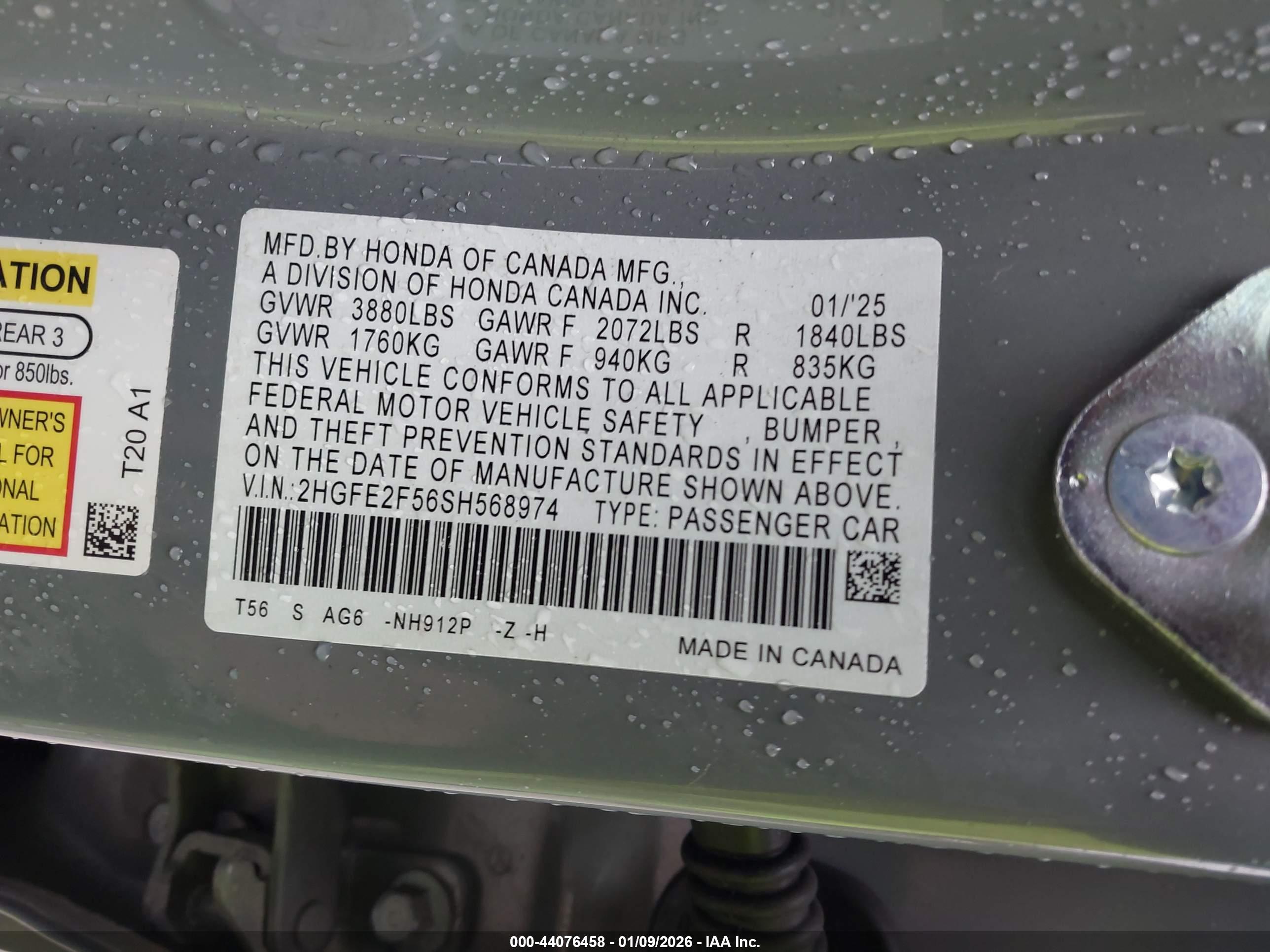 HONDA CIVIC image 9