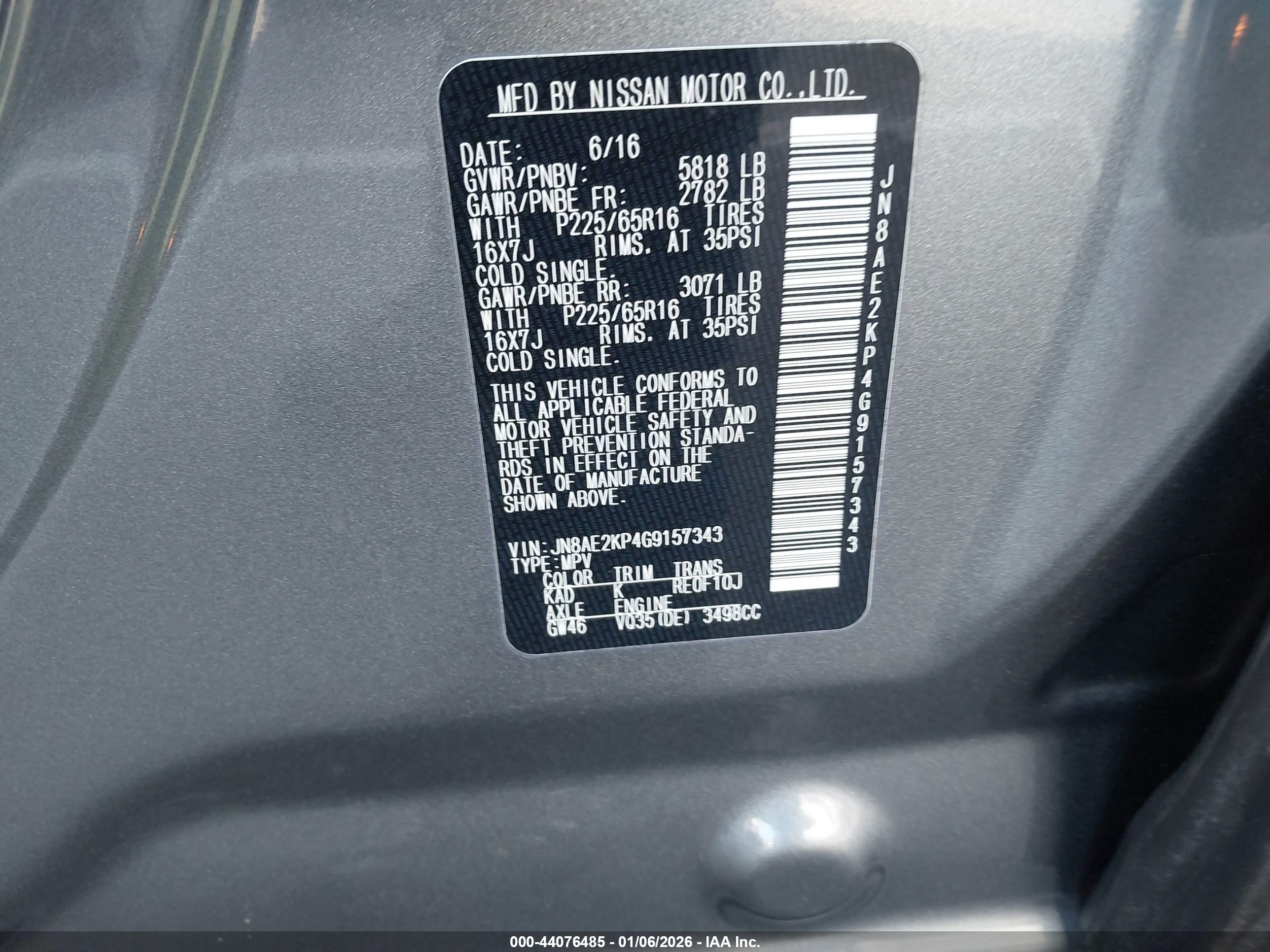 NISSAN QUEST image 9