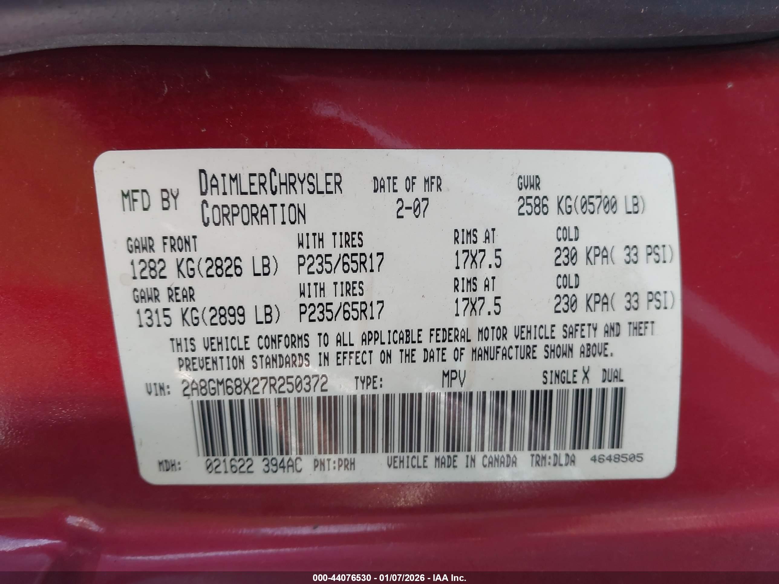 CHRYSLER PACIFICA image 9