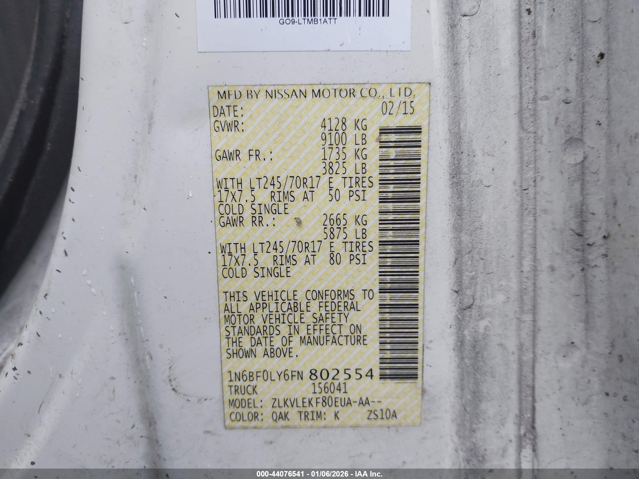 NISSAN NV image 9