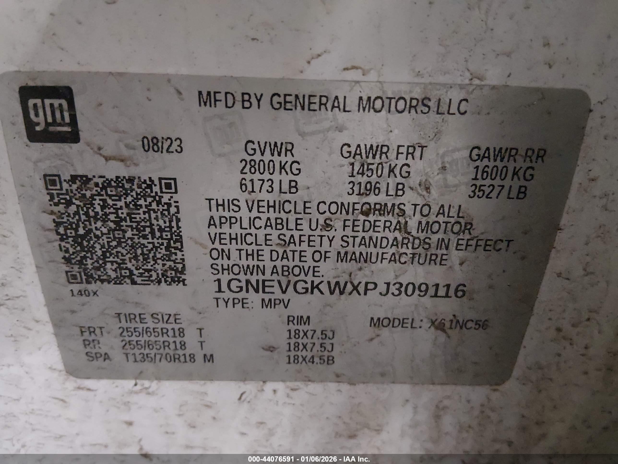 CHEVROLET TRAVERSE image 9