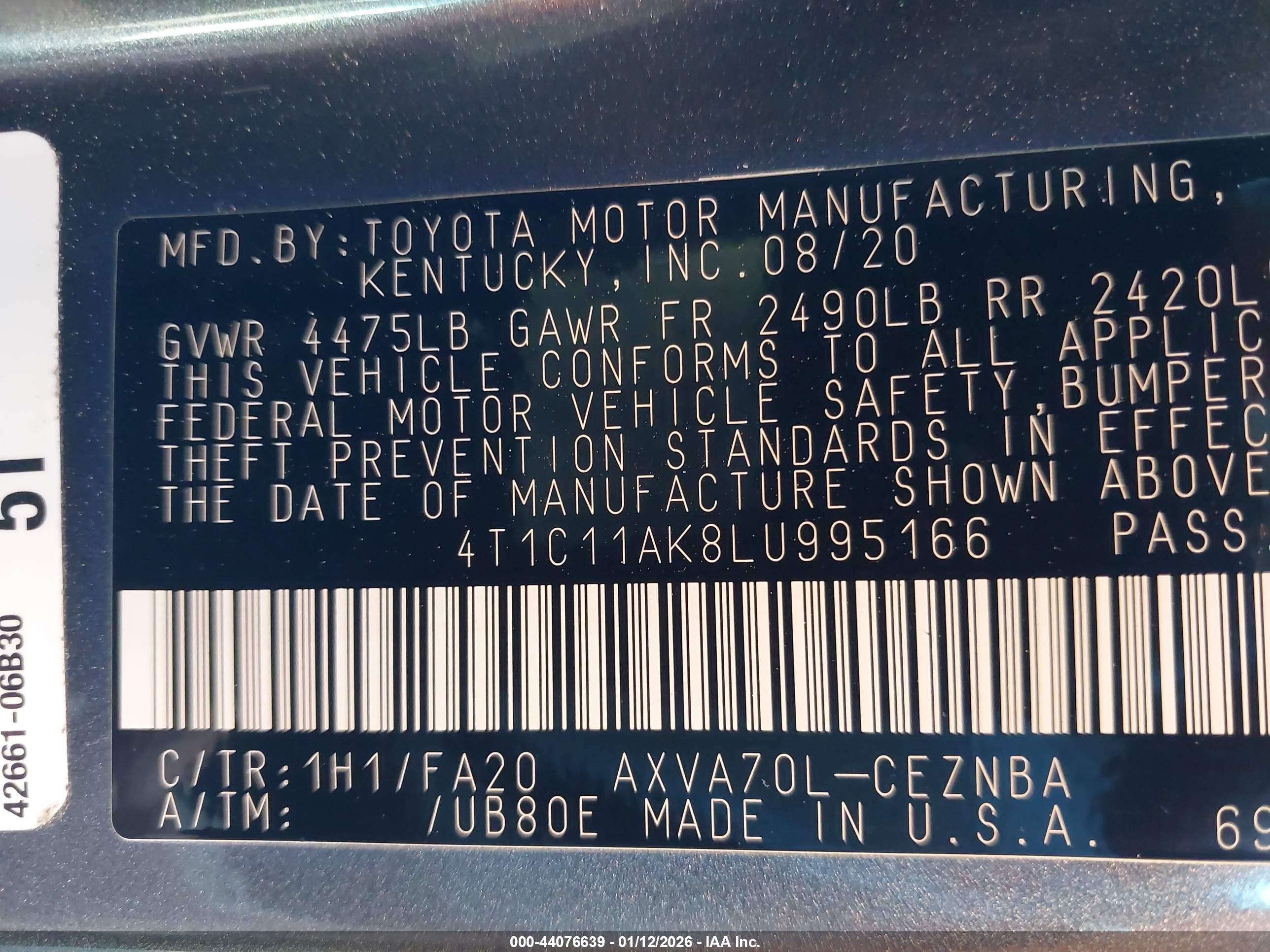 TOYOTA CAMRY image 9
