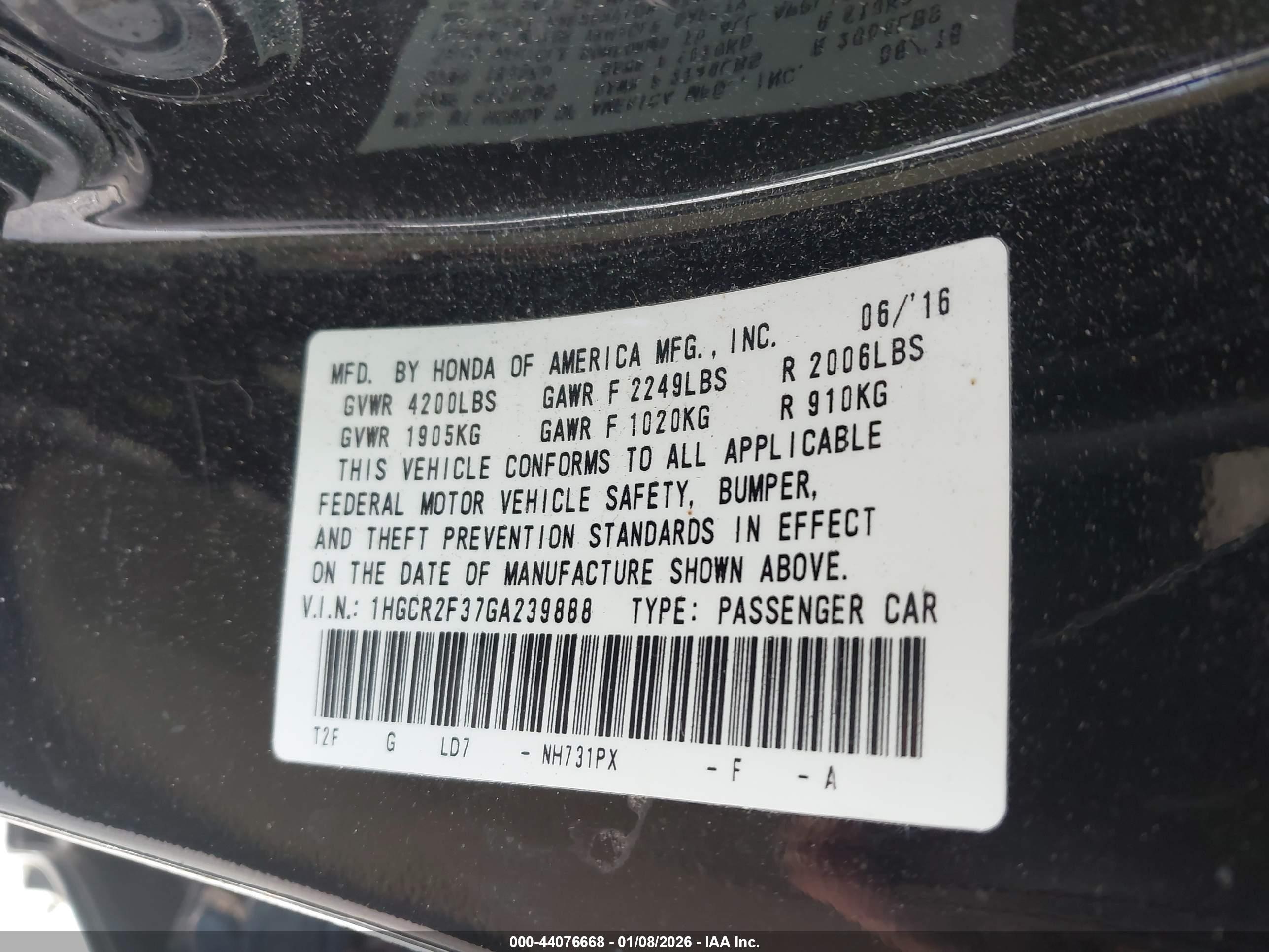 HONDA ACCORD image 9
