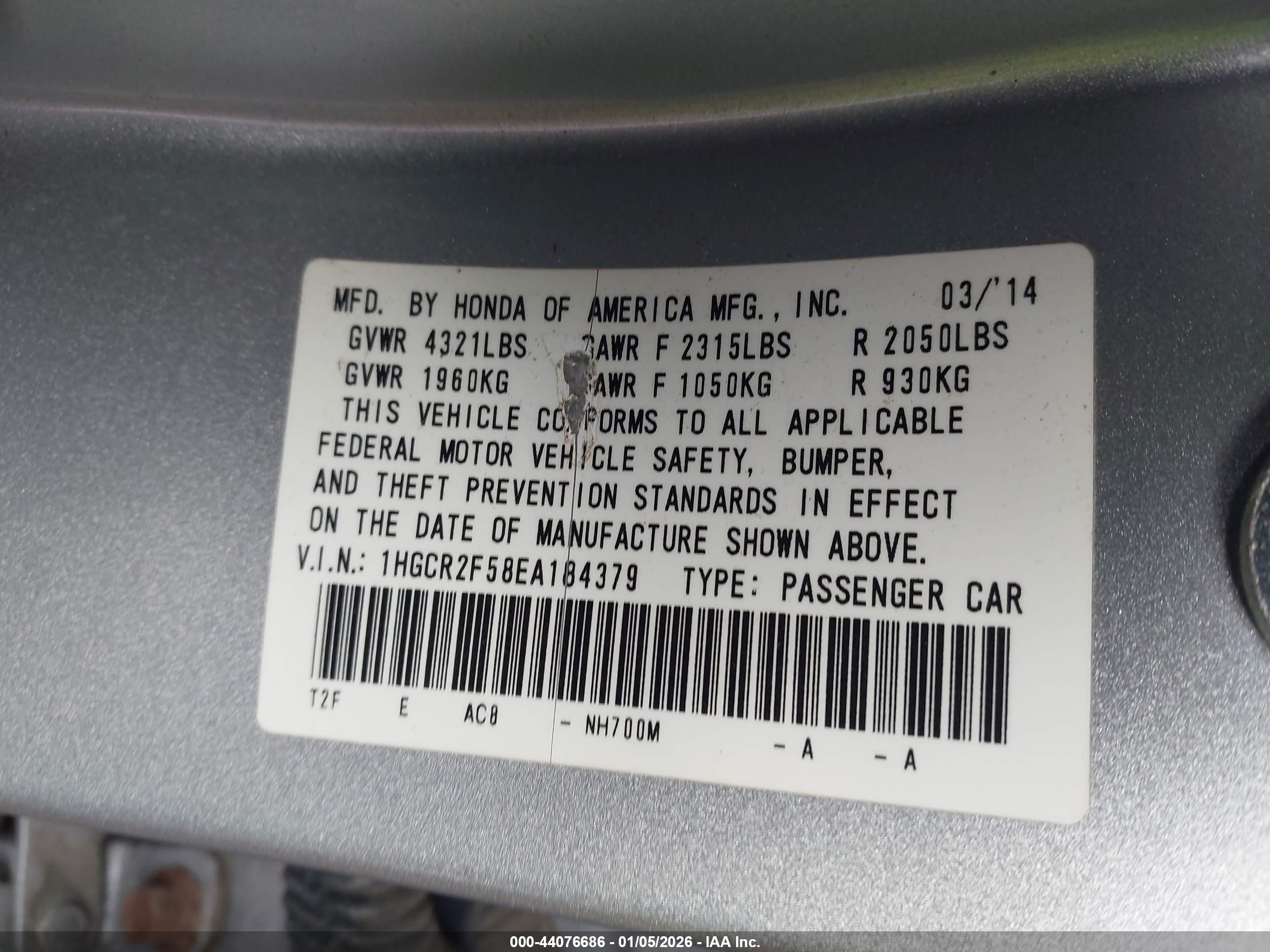 HONDA ACCORD image 9