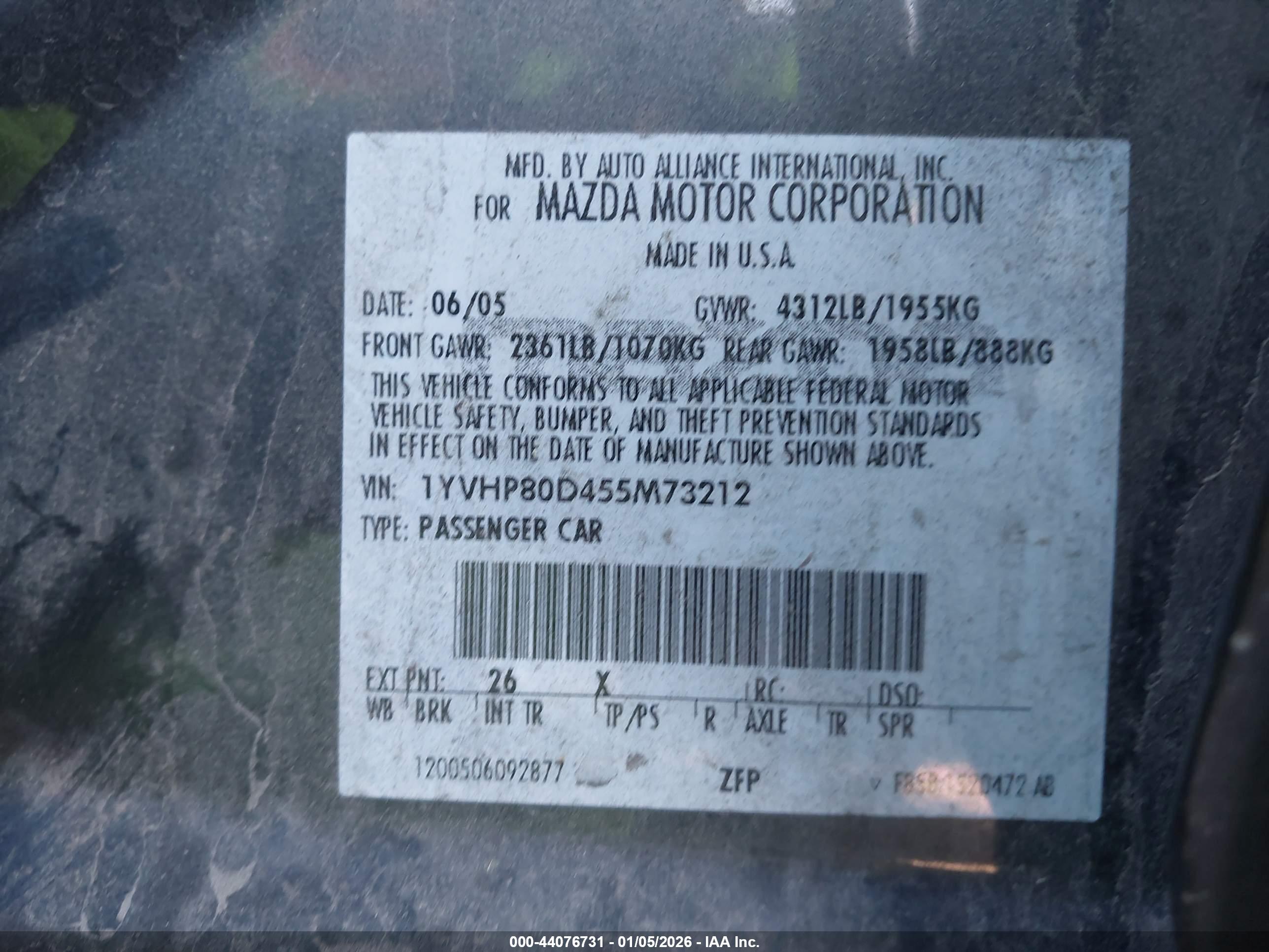 MAZDA MAZDA6 image 9