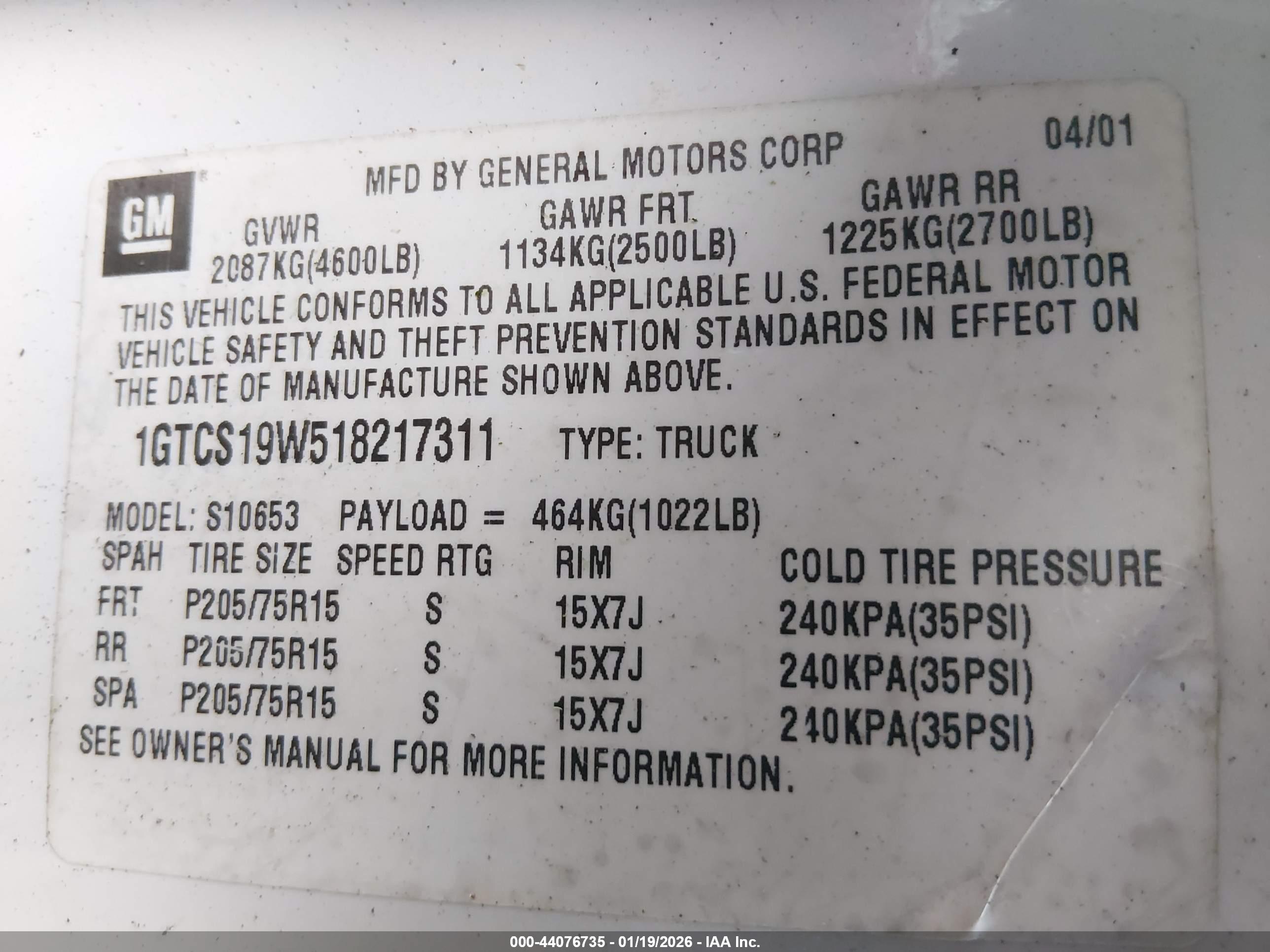 GMC SONOMA image 9