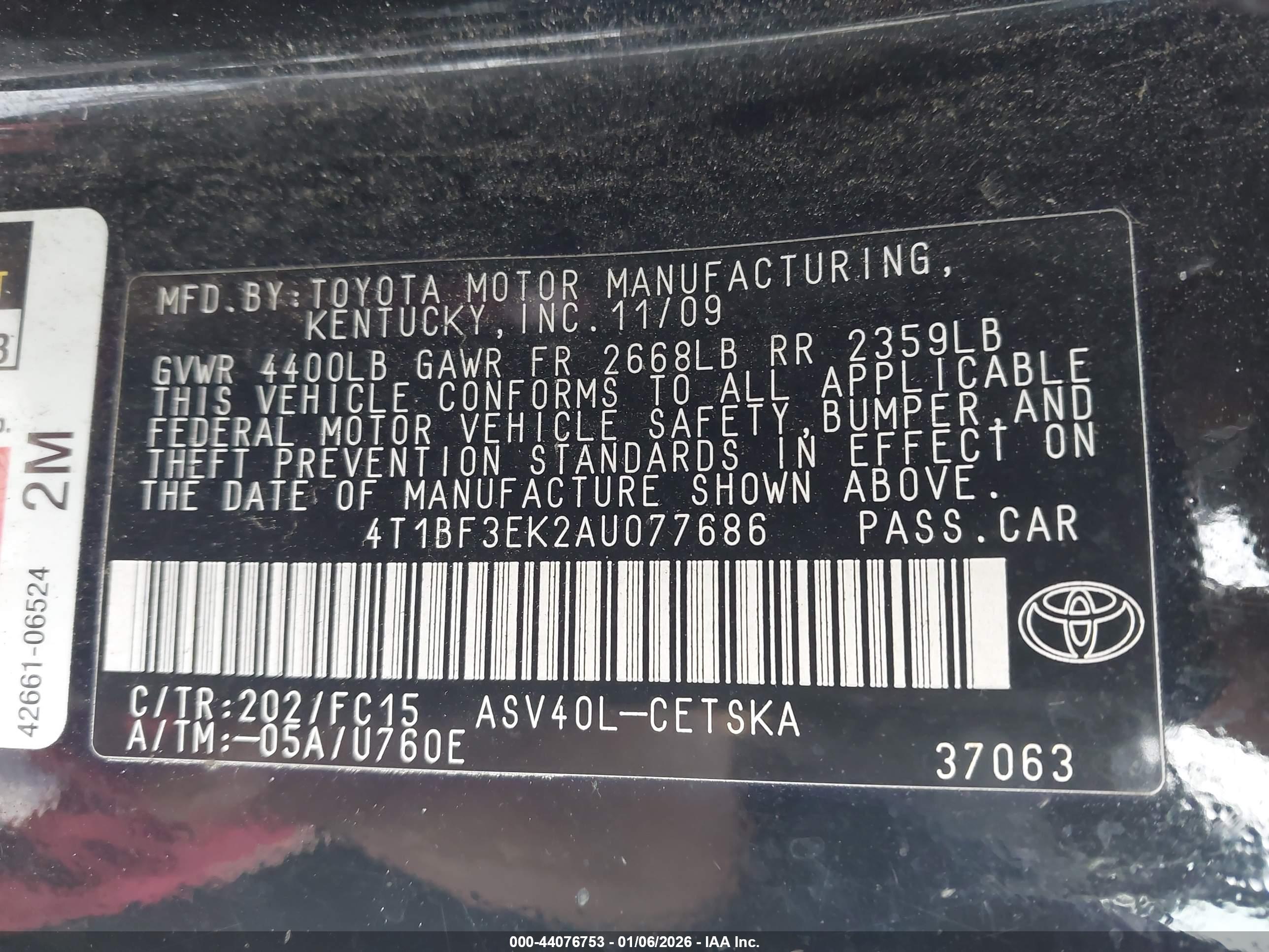 TOYOTA CAMRY image 9