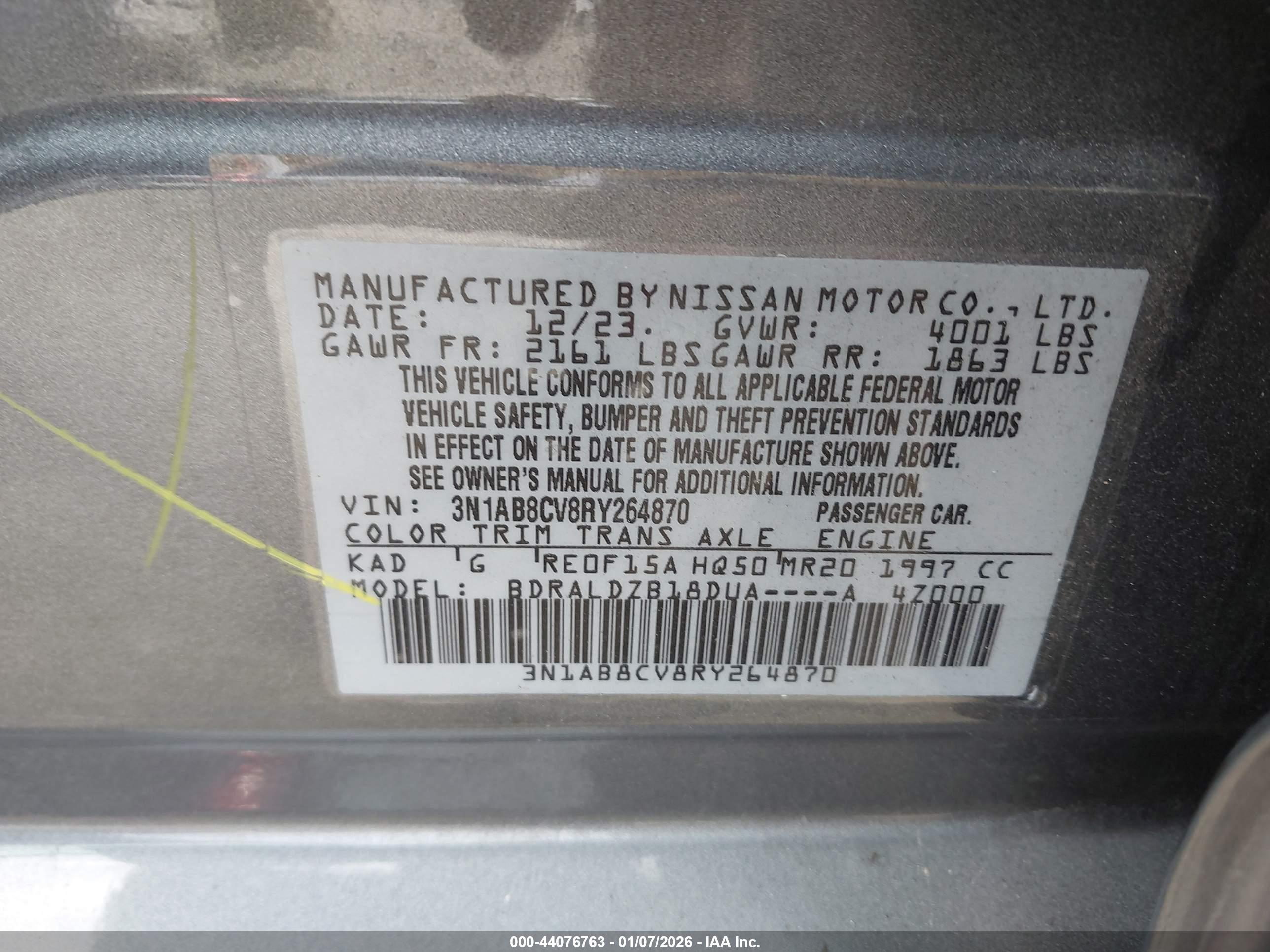 NISSAN SENTRA image 9