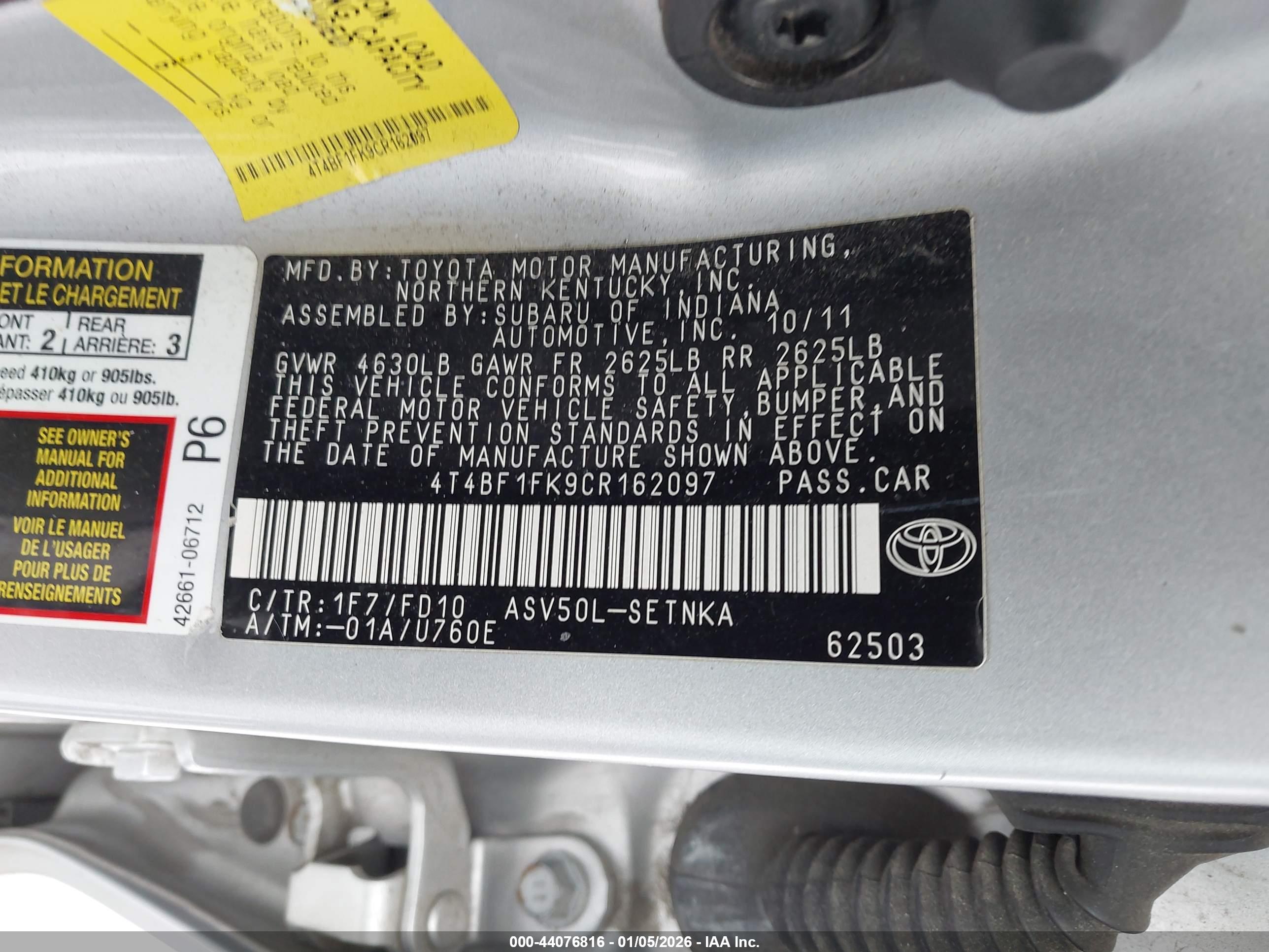 TOYOTA CAMRY image 9