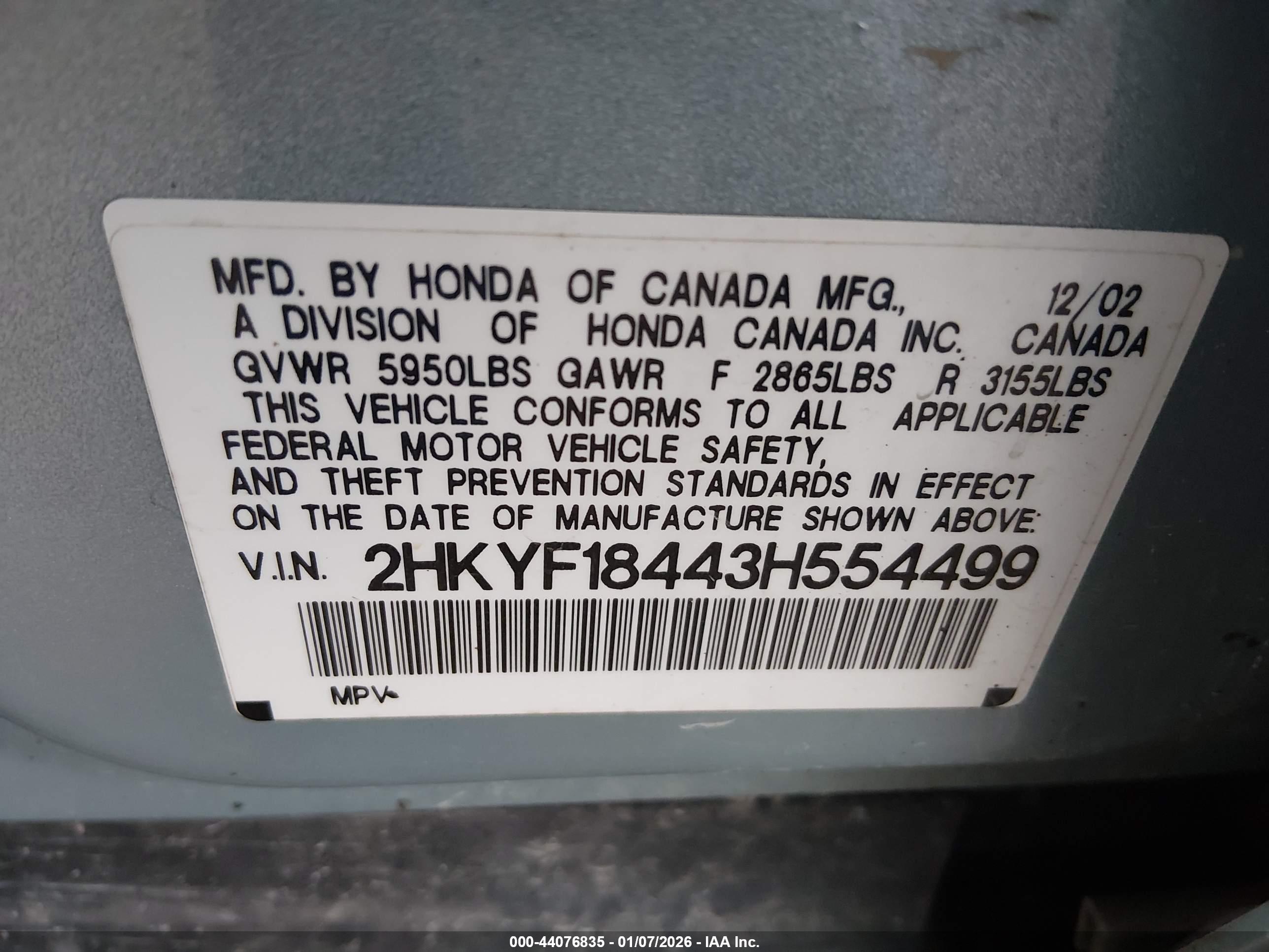 HONDA PILOT image 9