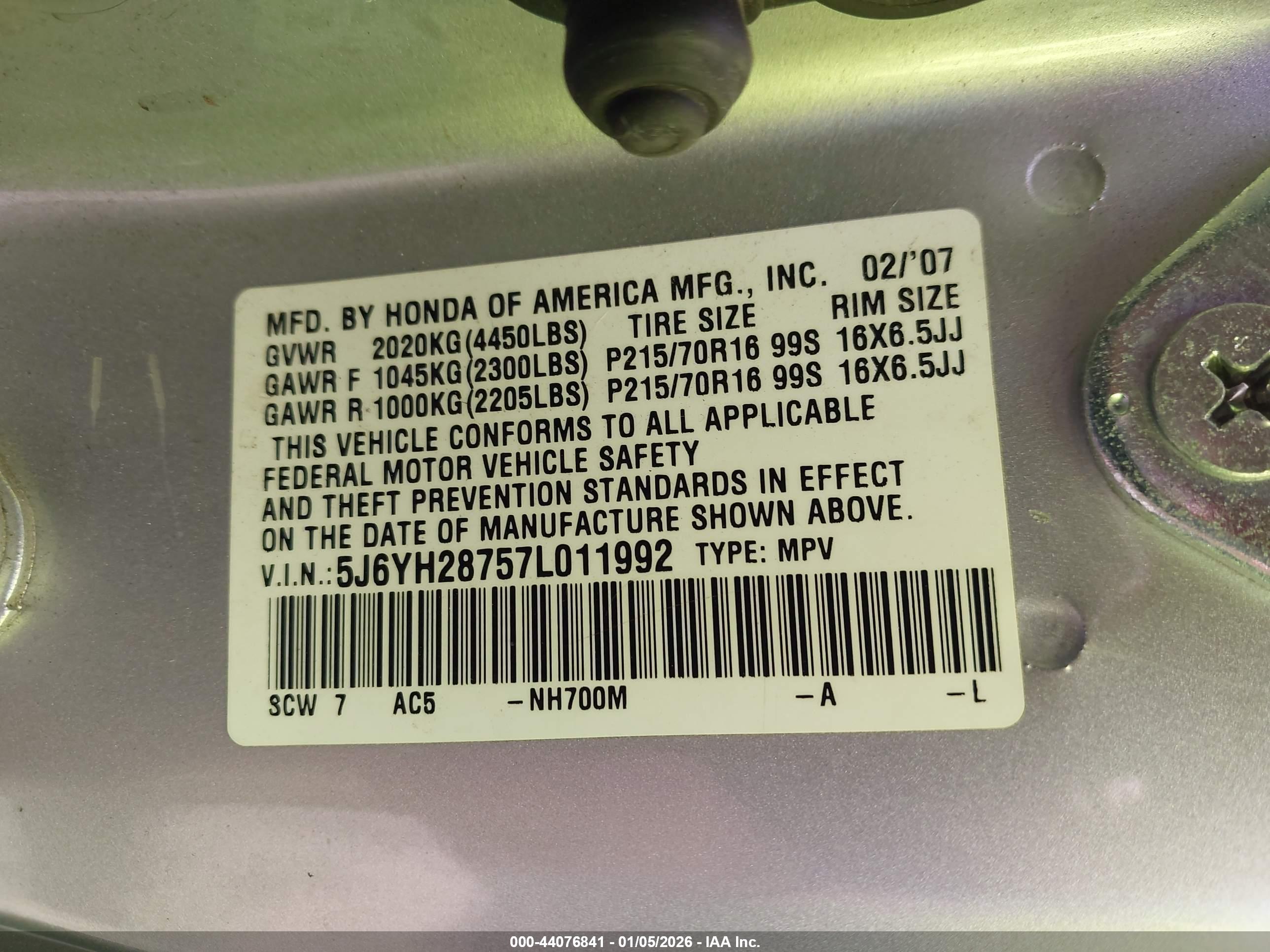 HONDA ELEMENT image 9