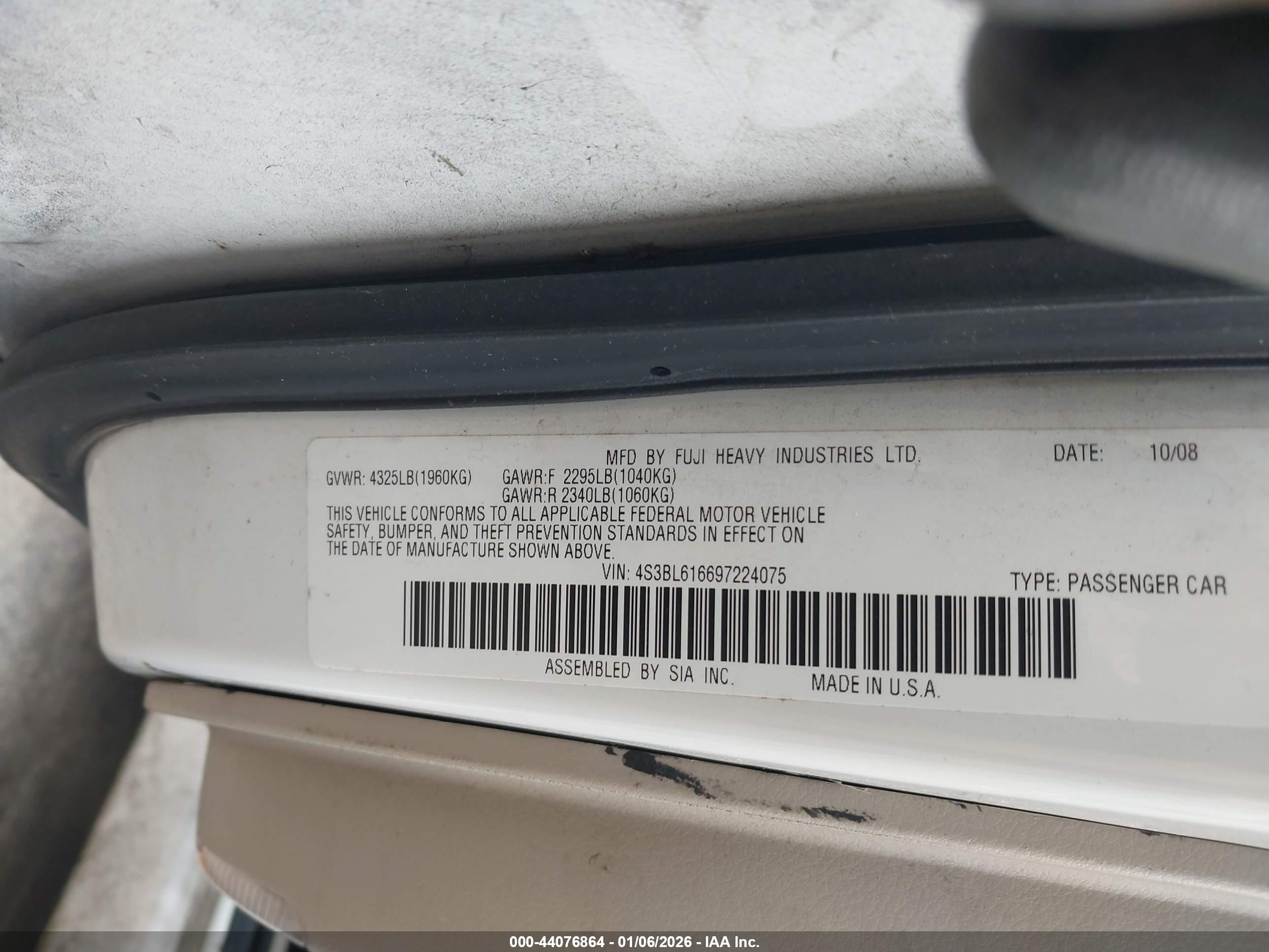 SUBARU LEGACY image 9