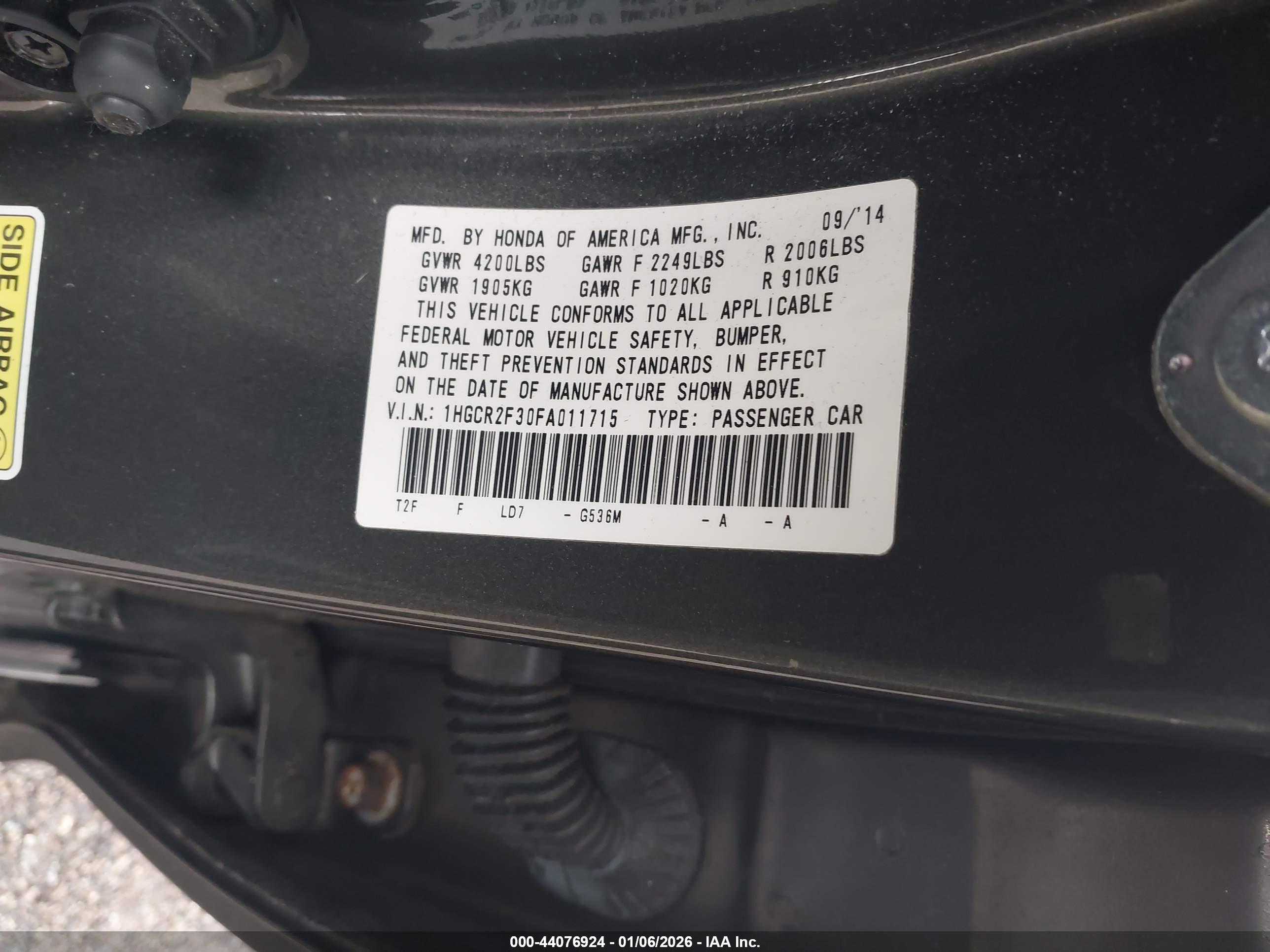 HONDA ACCORD image 9