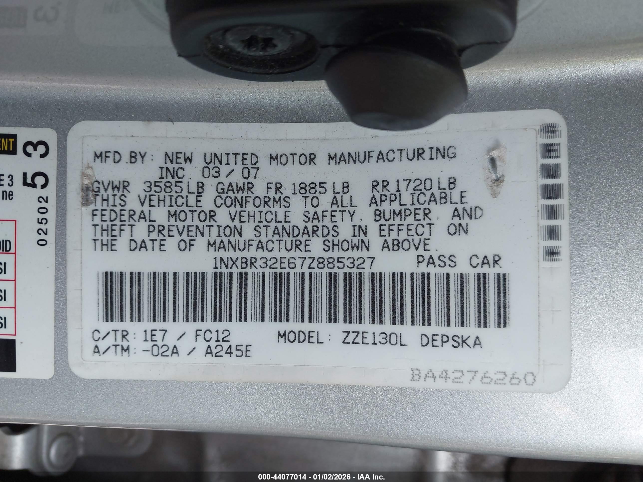 TOYOTA COROLLA image 9