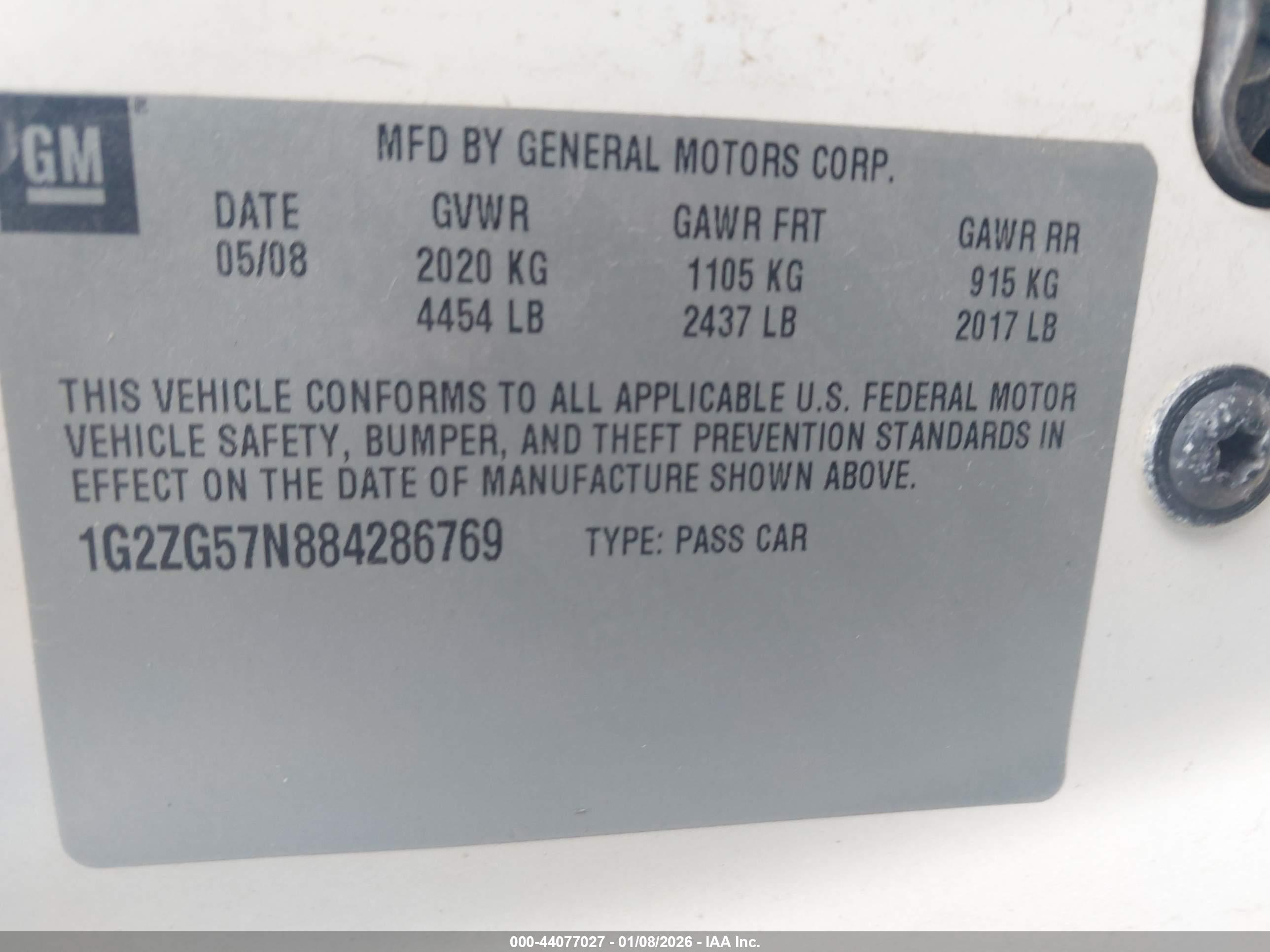 PONTIAC G6 image 9