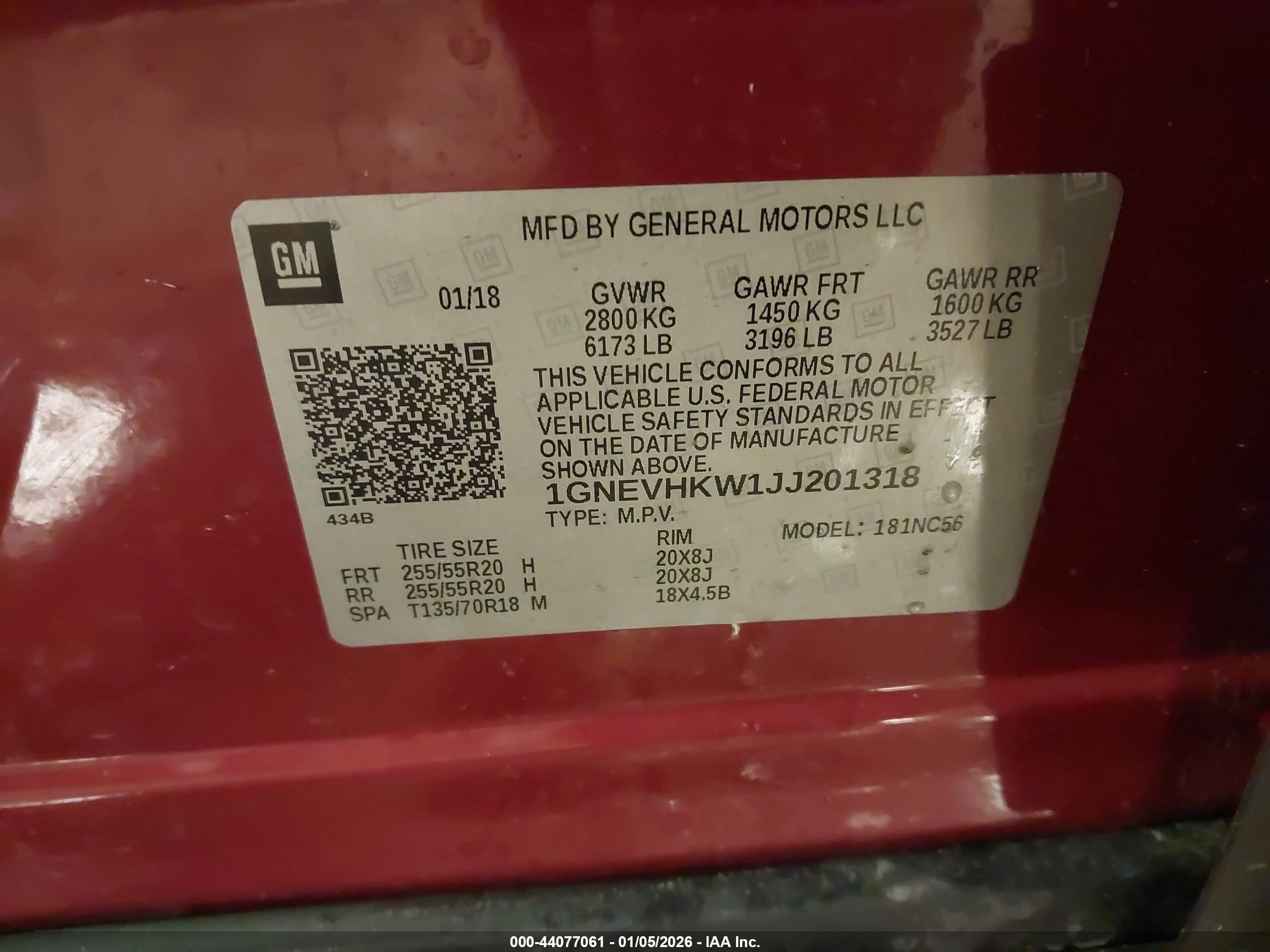 CHEVROLET TRAVERSE image 9