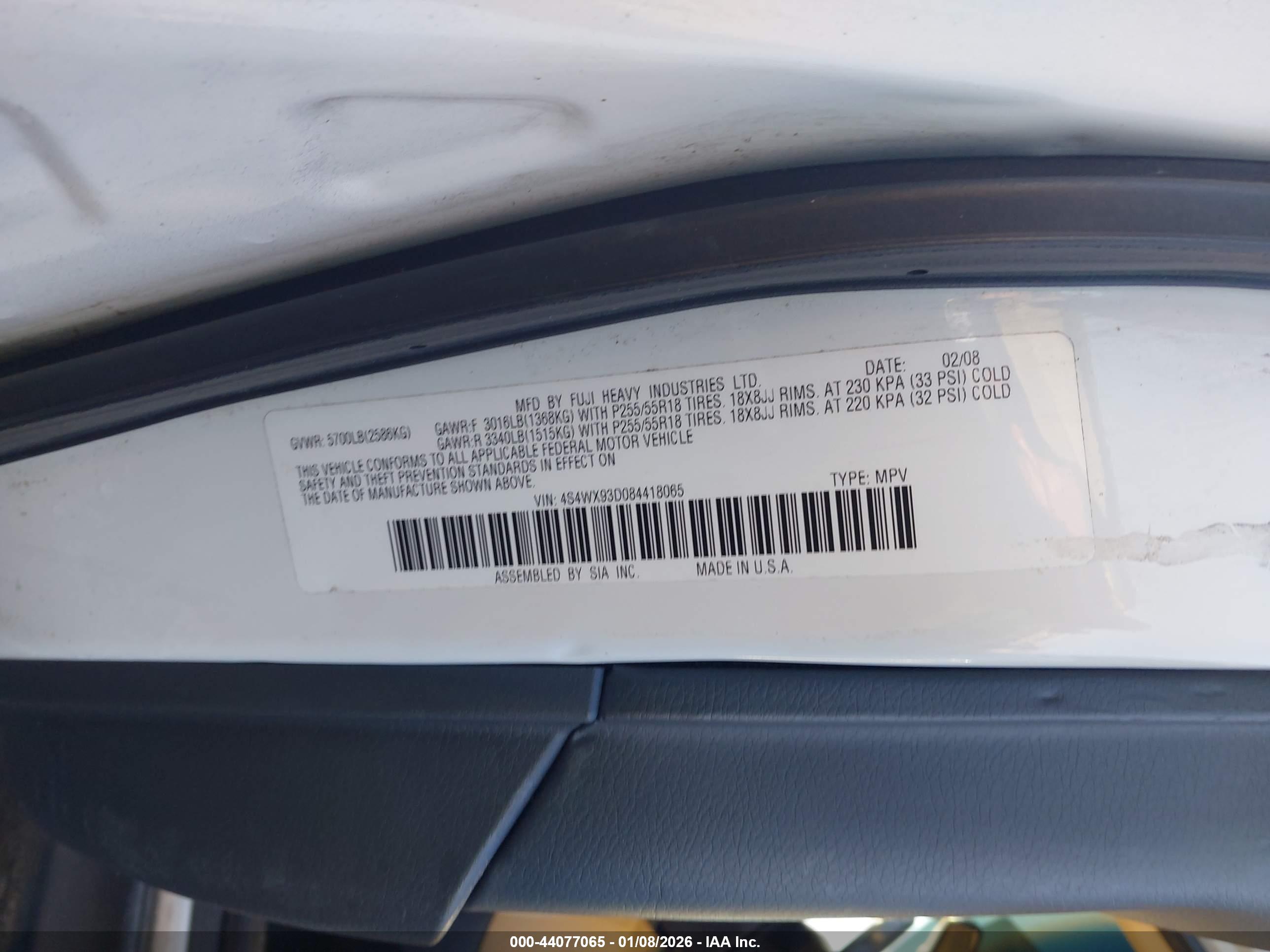 SUBARU TRIBECA image 9