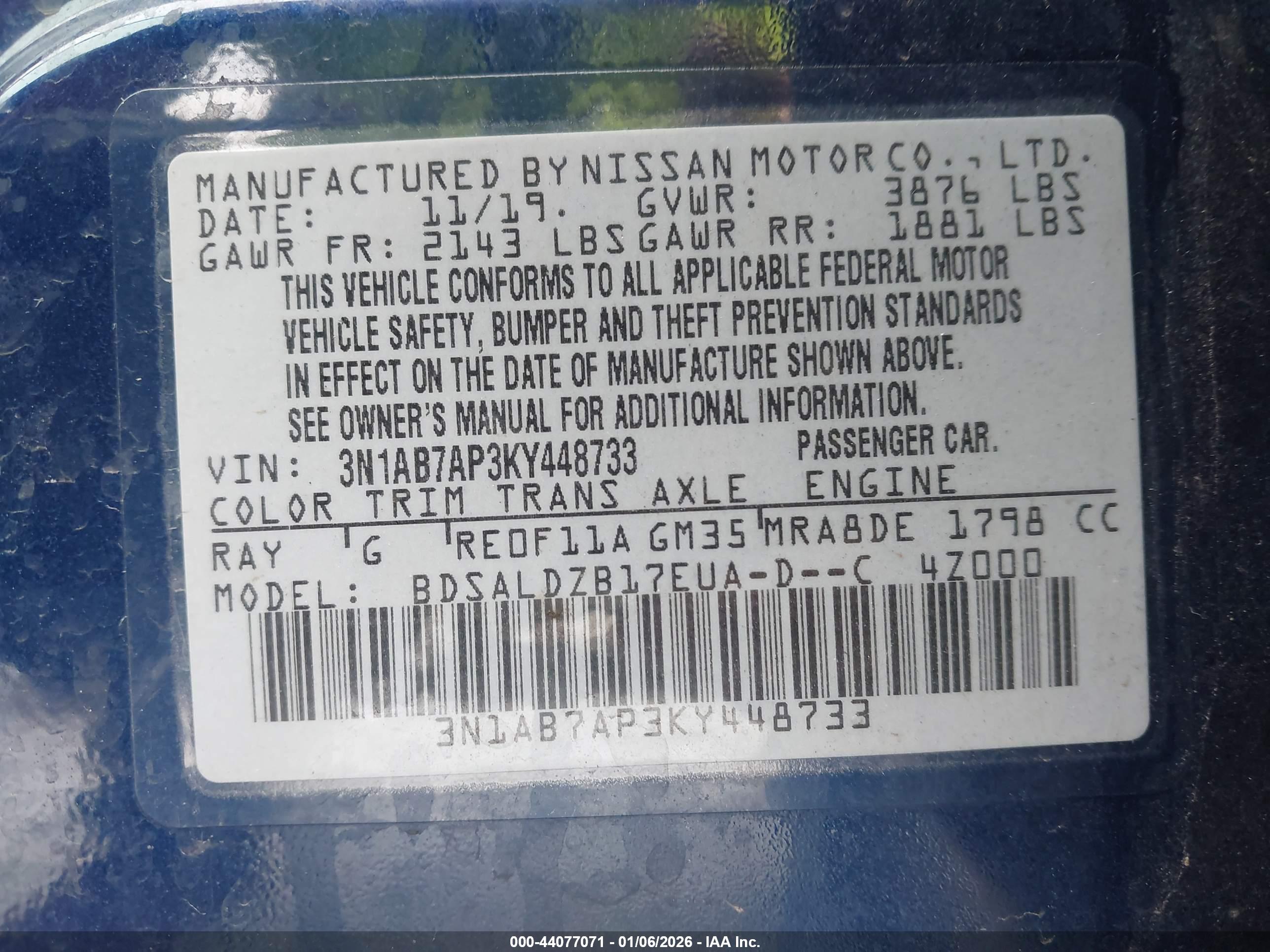 NISSAN SENTRA image 9