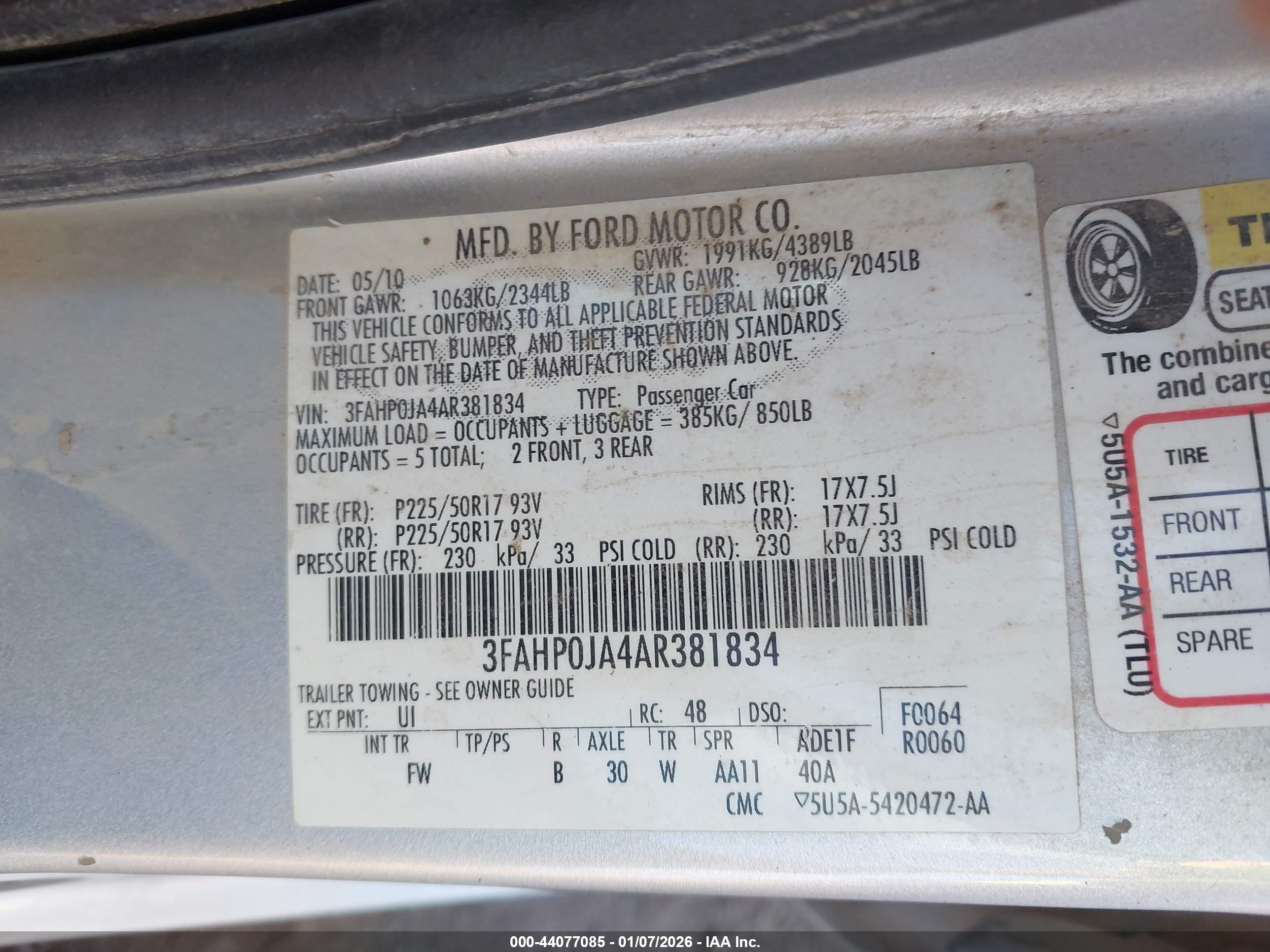 FORD FUSION image 9