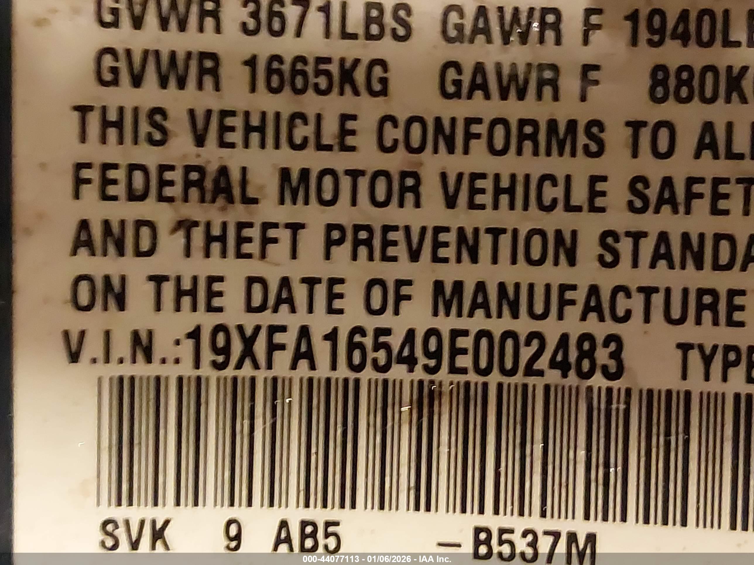 HONDA CIVIC image 9