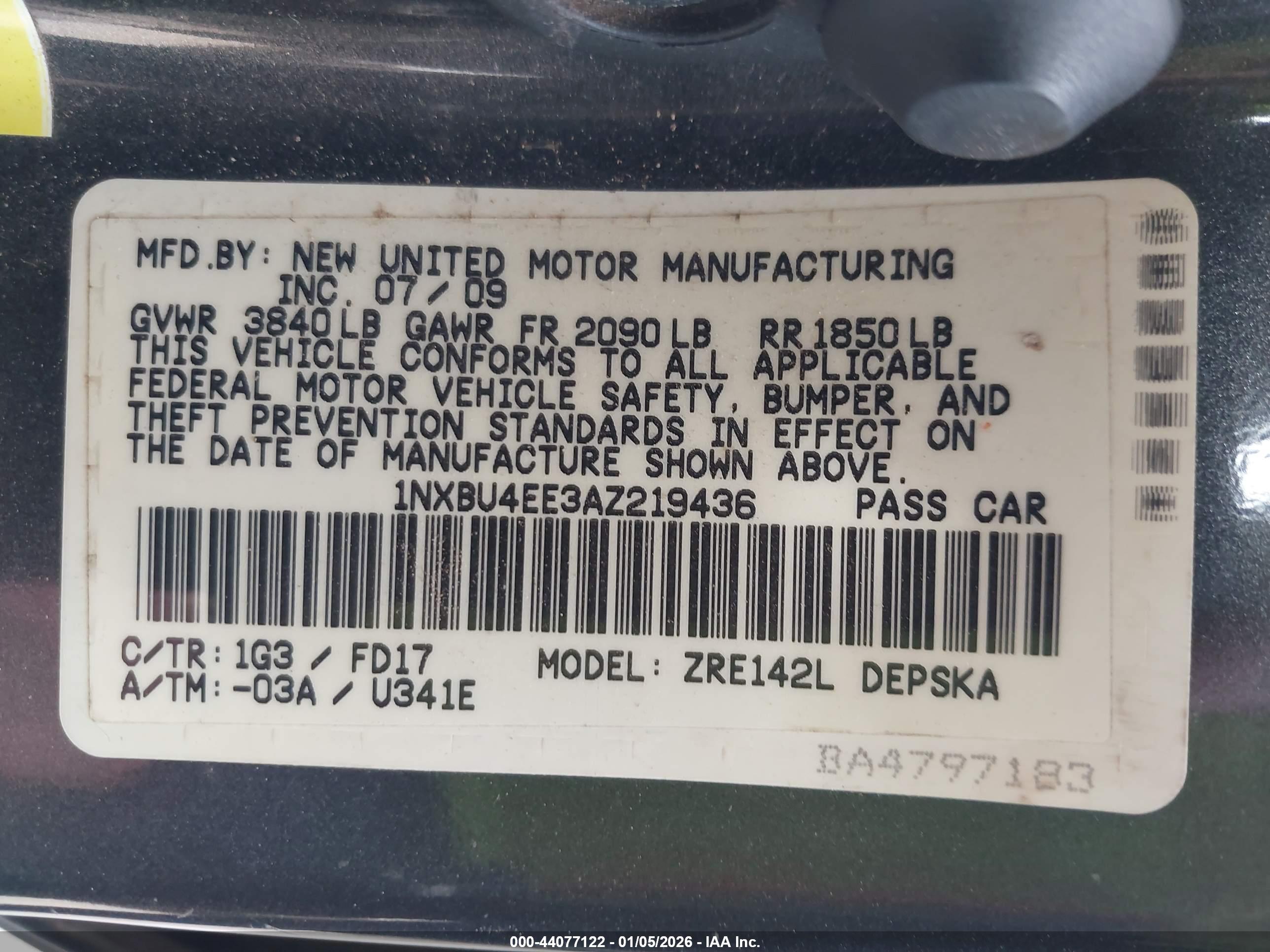 TOYOTA COROLLA image 9