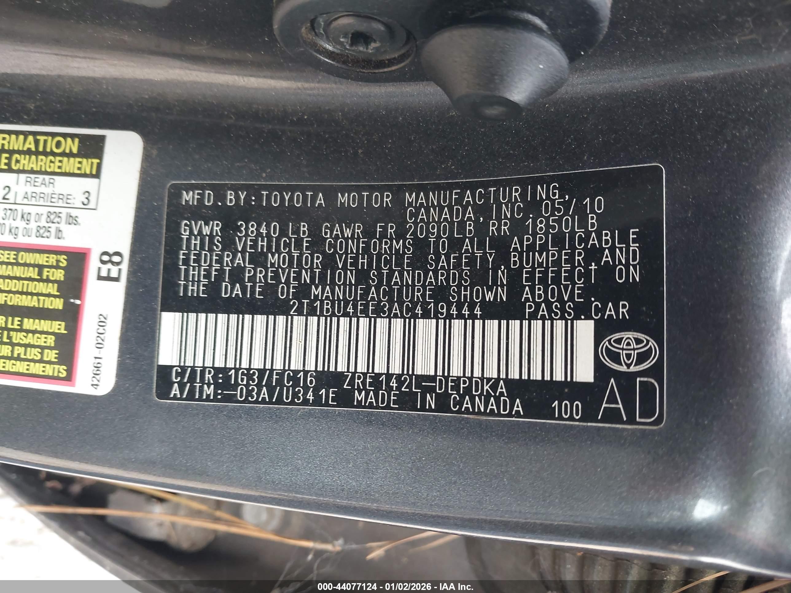 TOYOTA COROLLA image 9