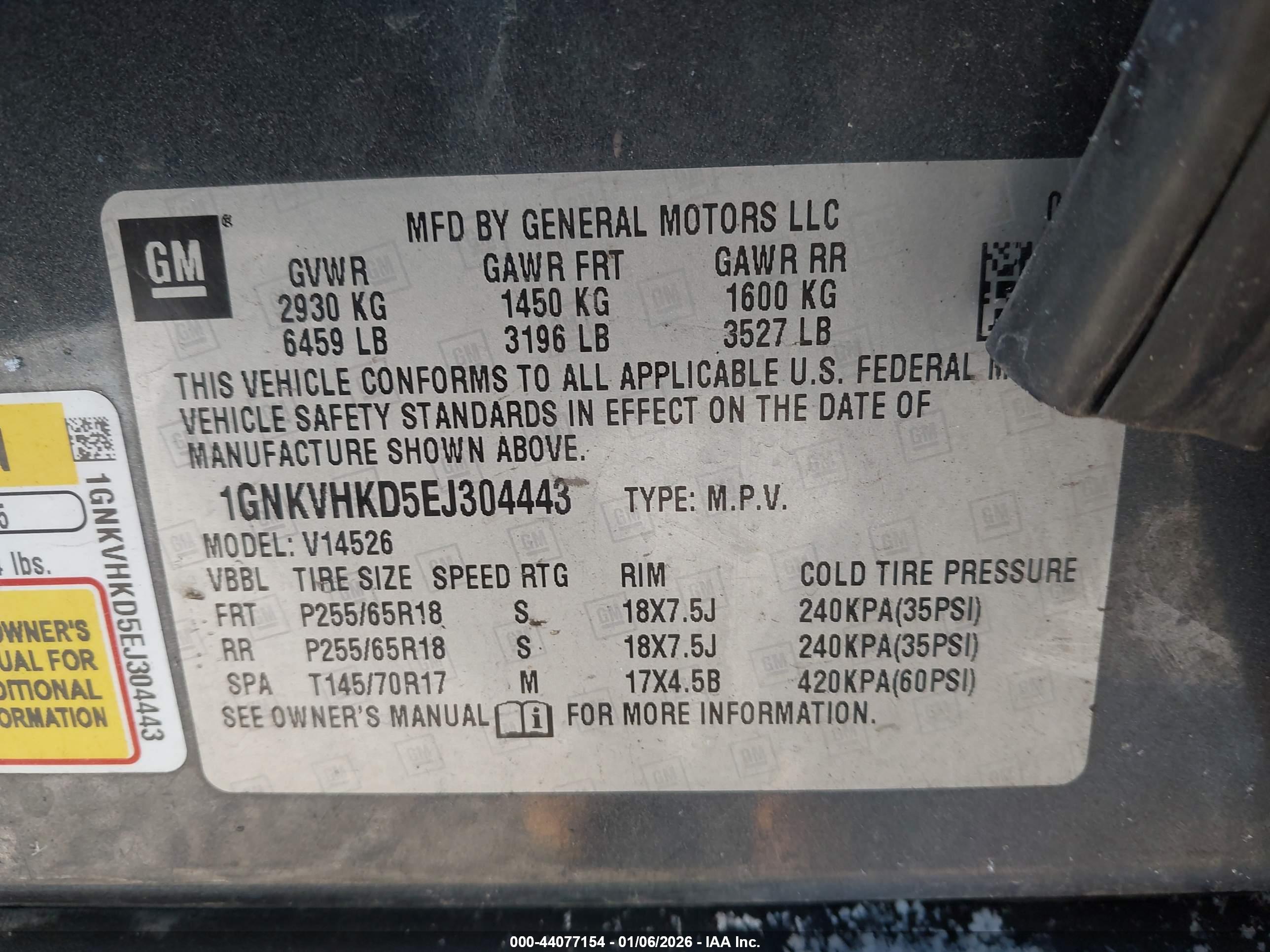 CHEVROLET TRAVERSE image 9