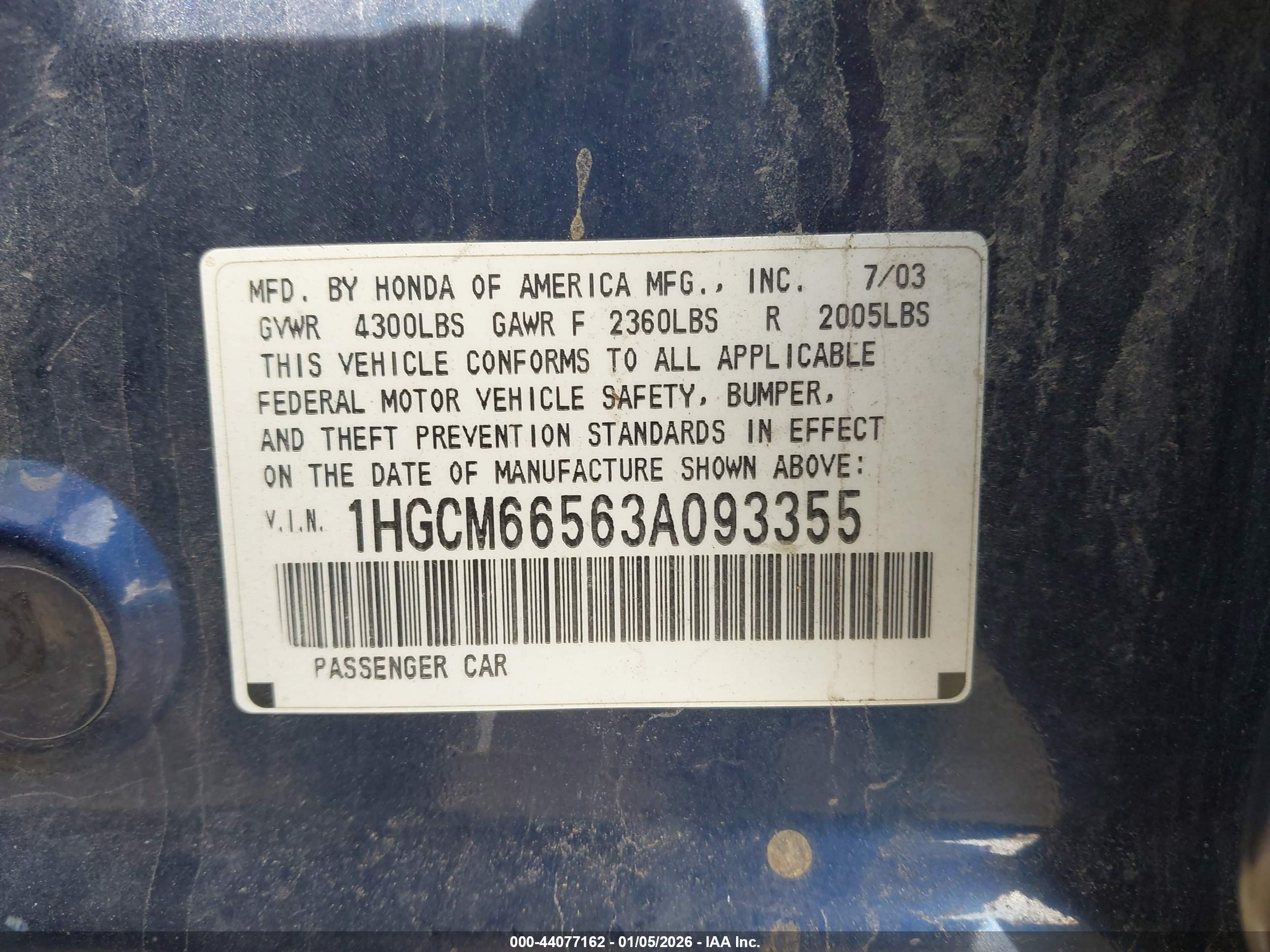 HONDA ACCORD image 9